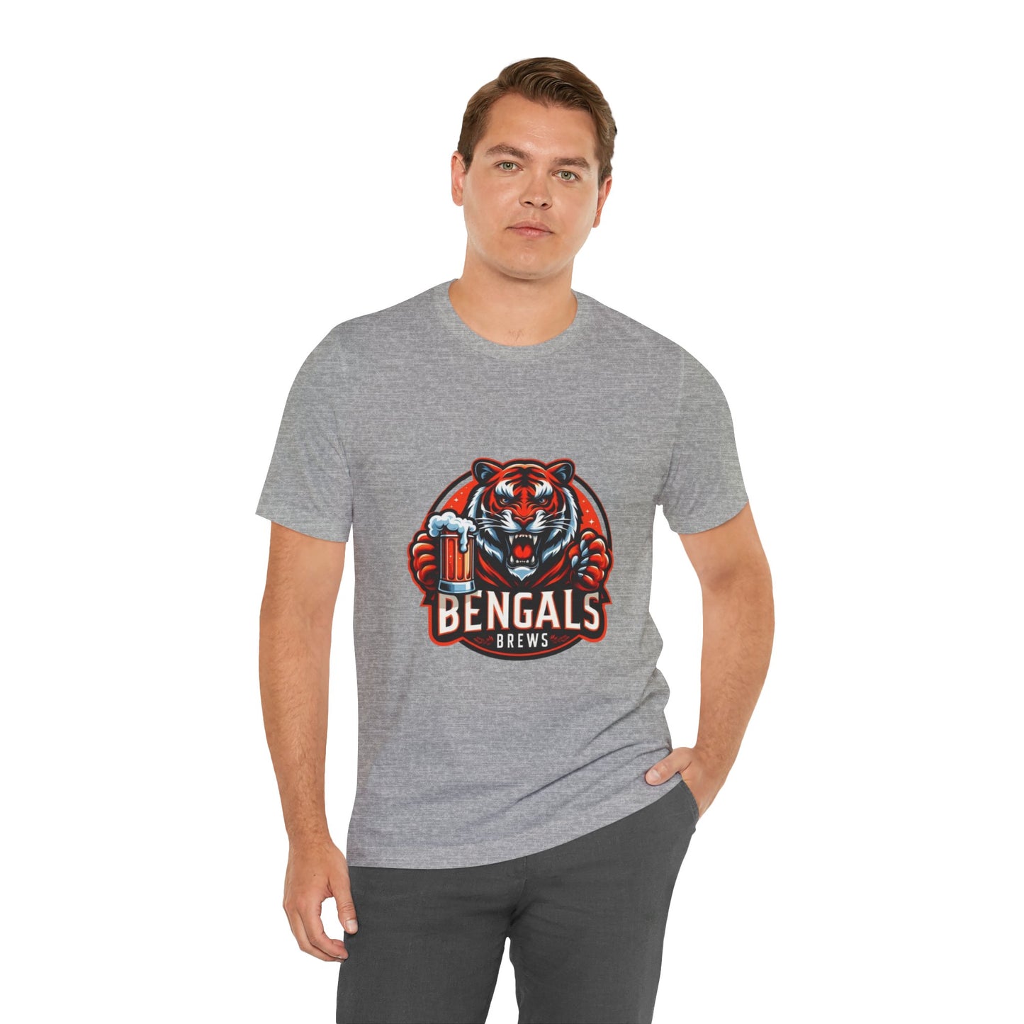Bengals and Brews Tee Unisex Jersey Short Sleeve Tee