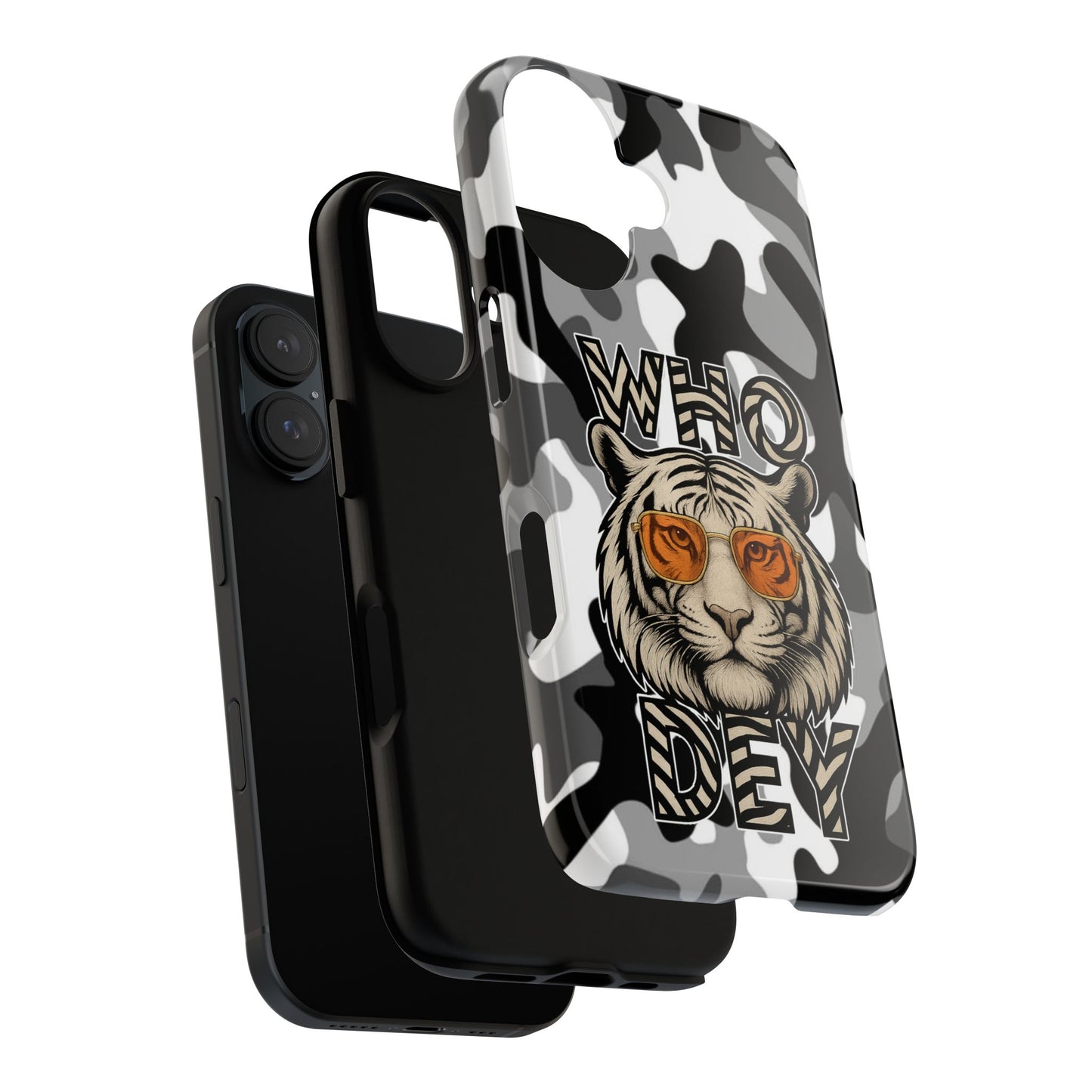 WhiteOut Tiger Phone Case for iPhone