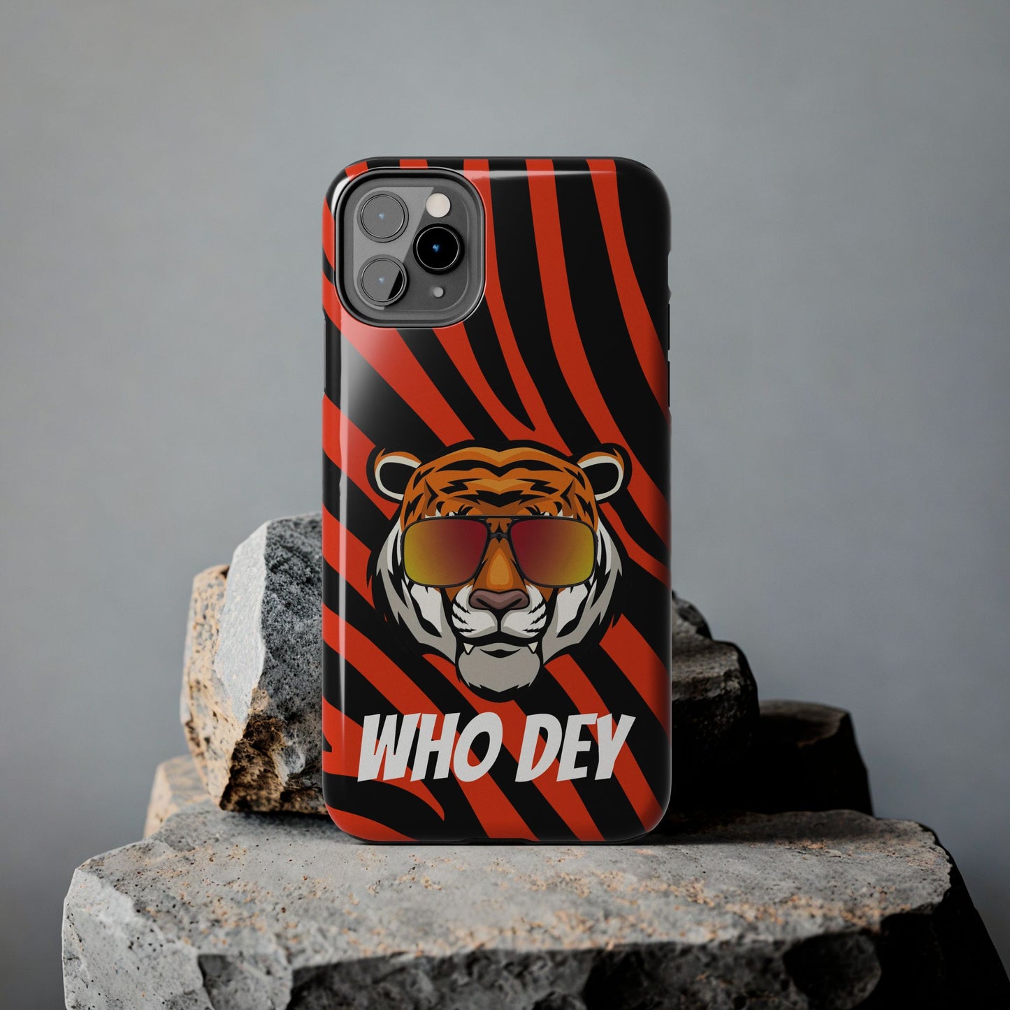 Who Dey Tiger Tough Phone Case