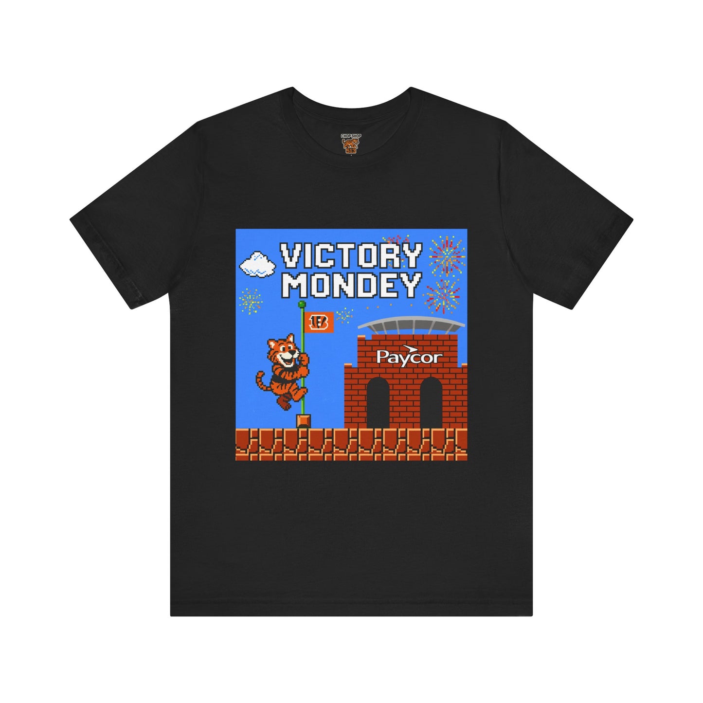 Victory Monday Tee, Unisex Tee for Football Fans, Gamer Gift, Sports Day Shirt, Fun Casual Wear, Orange Graphic T-Shirt