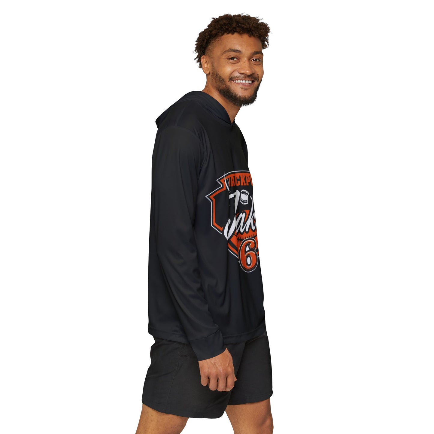 JackPot Jake Warmup Hoodie, Athletic Pullover, Personalized Sportswear, Perfect for Gamers, Great for Sports Events, Gift for Him