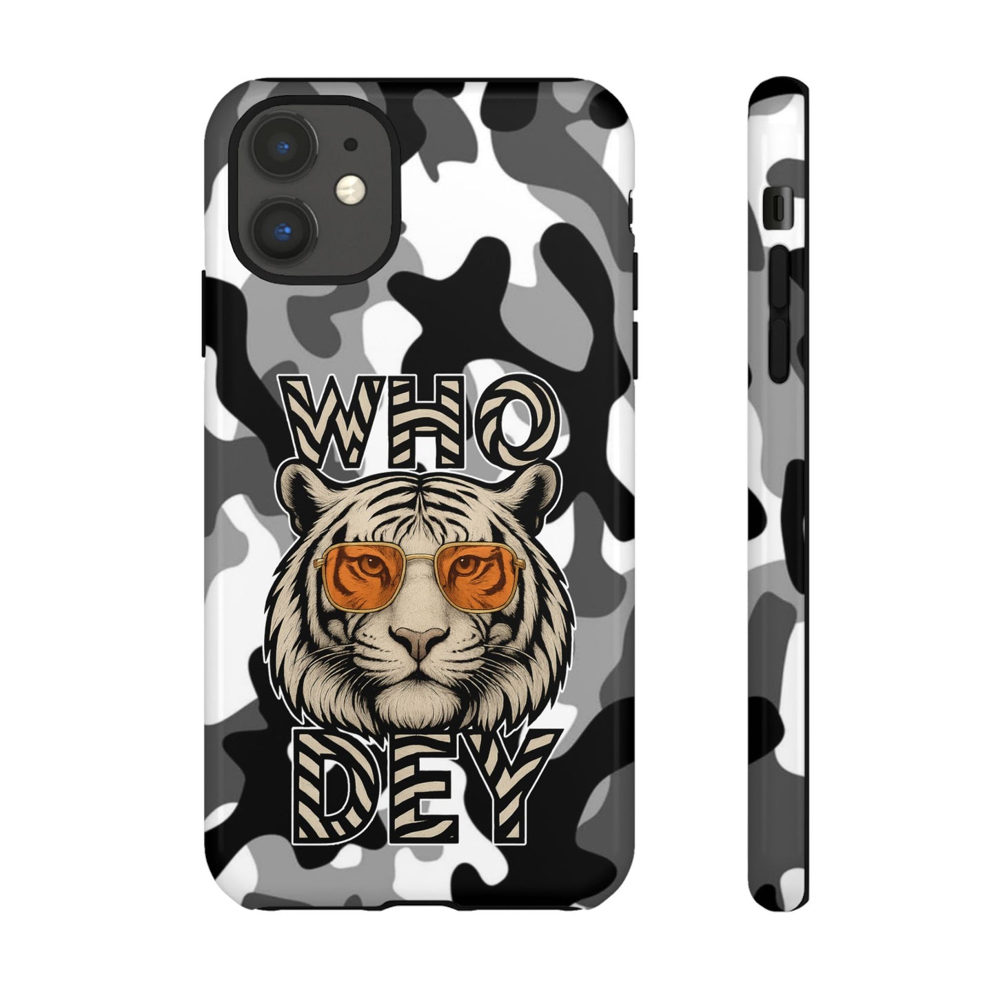 WhiteOut Tiger Phone Case for iPhone