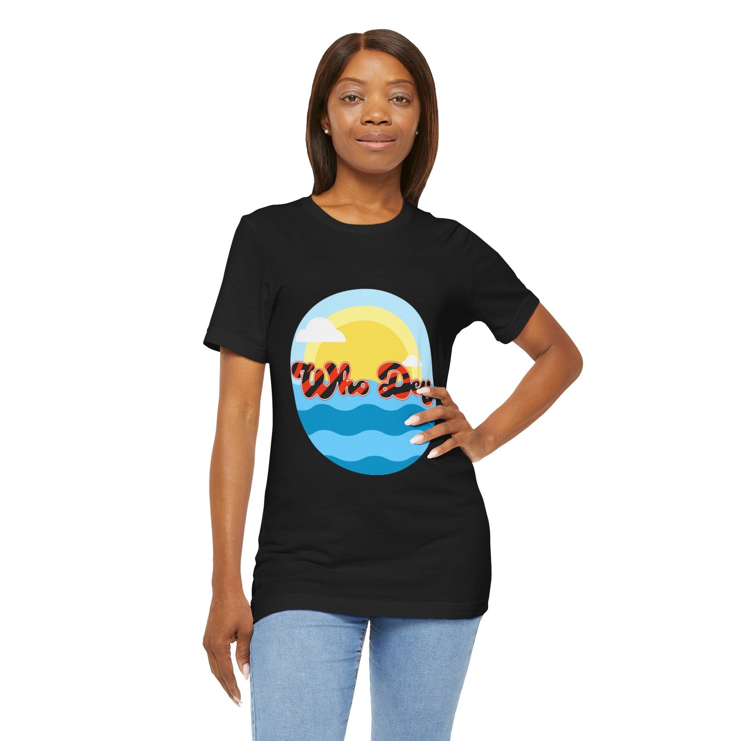 Who Dey Vibes Unisex Jersey Short Sleeve Tee
