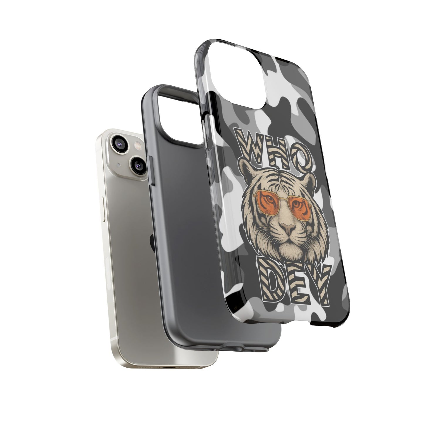 WhiteOut Tiger Phone Case for iPhone