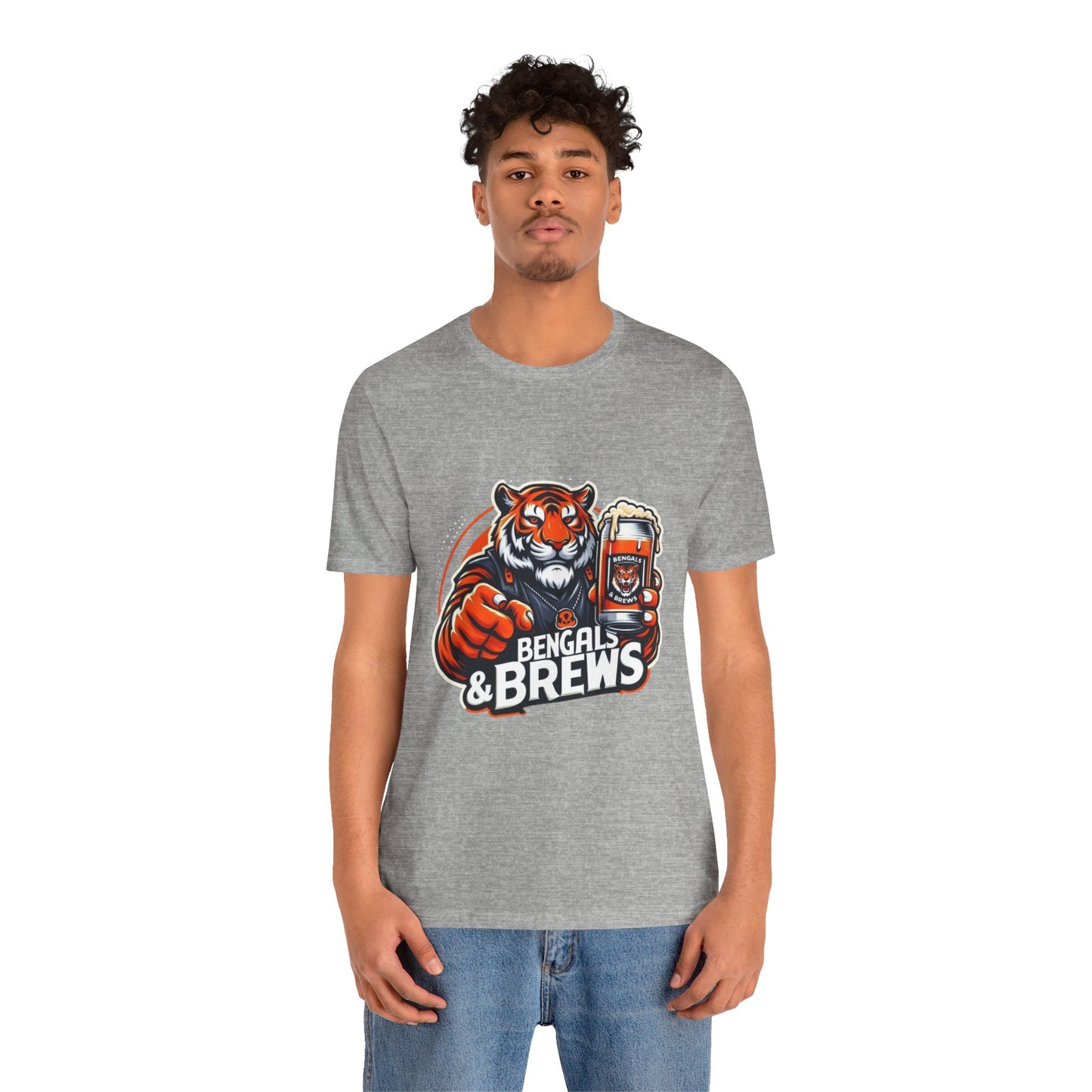 Bengals and Brews Tee Unisex Jersey Short Sleeve Tee