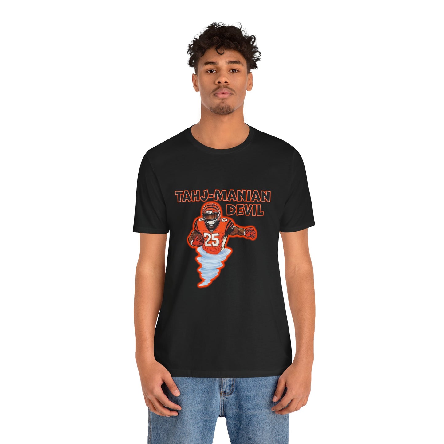 Tahj-Manian Devil Graphic Unisex Jersey Tee