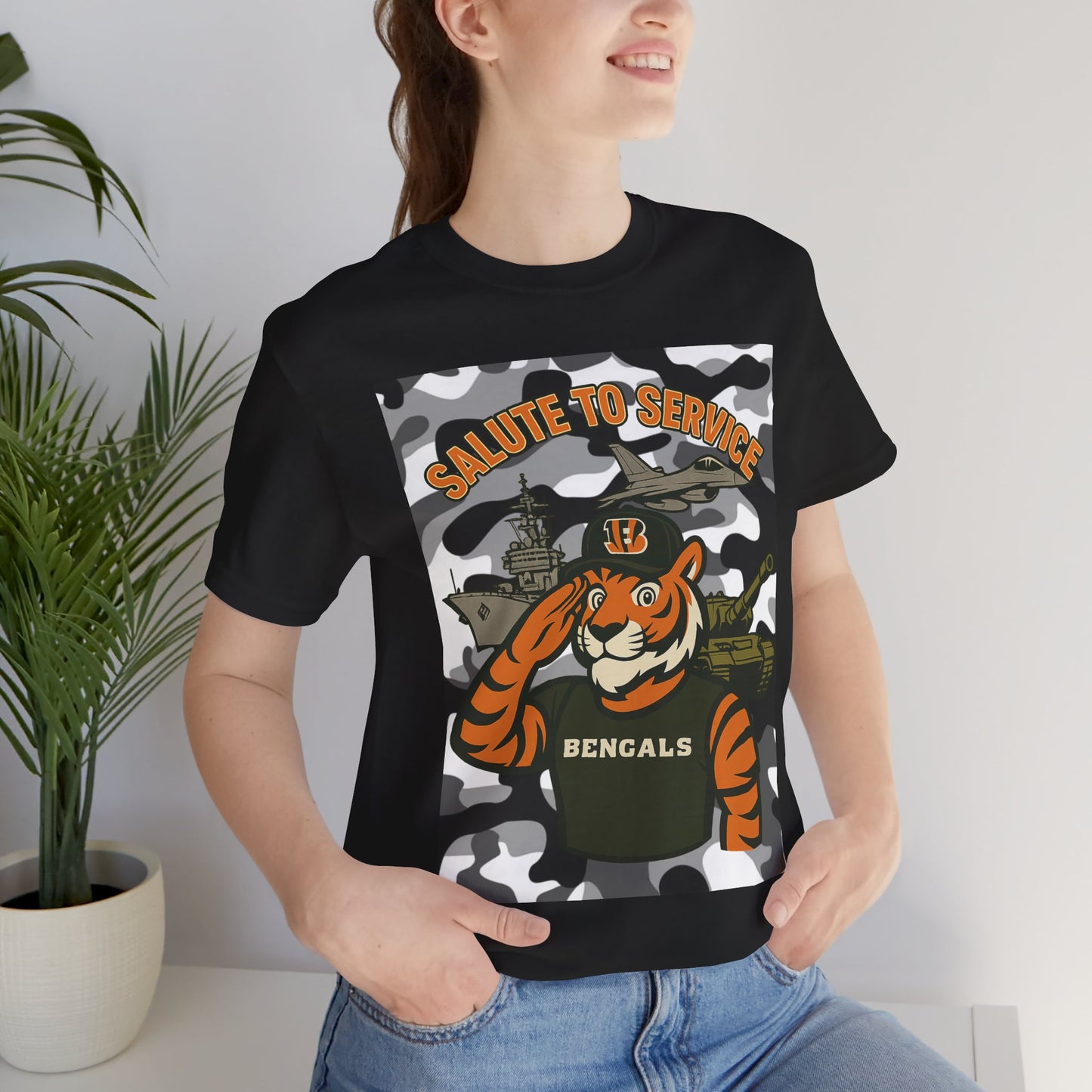 Salute to Service Tigers Unisex Jersey Tee - Camo Design