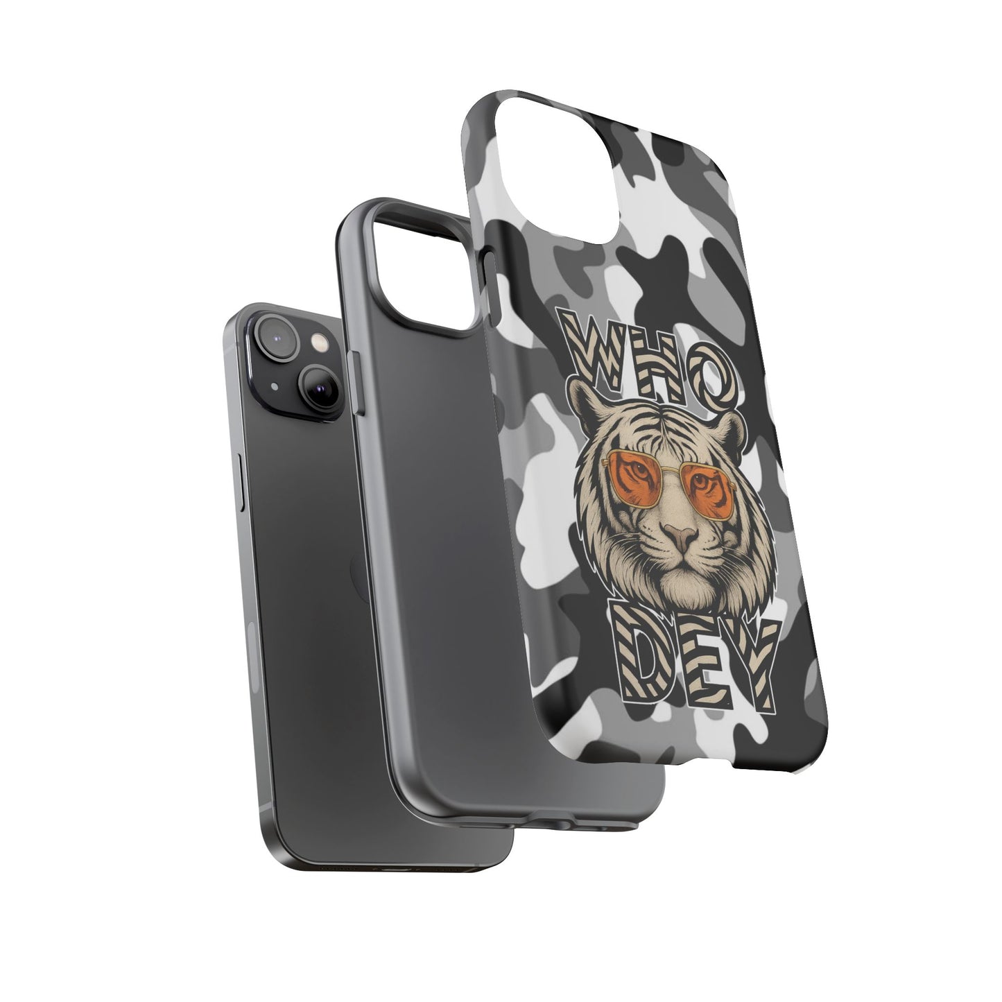 WhiteOut Tiger Phone Case for iPhone