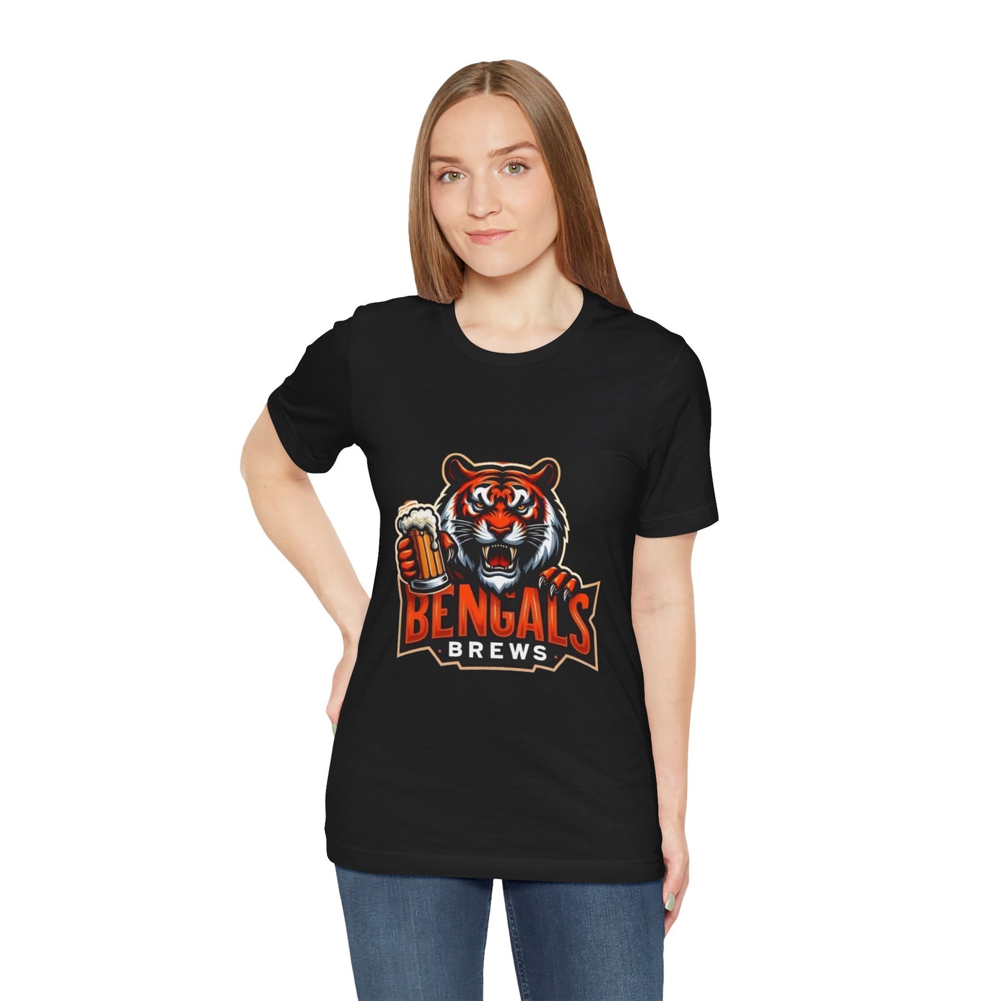 Bengals and Brews Tee Unisex Jersey Short Sleeve Tee