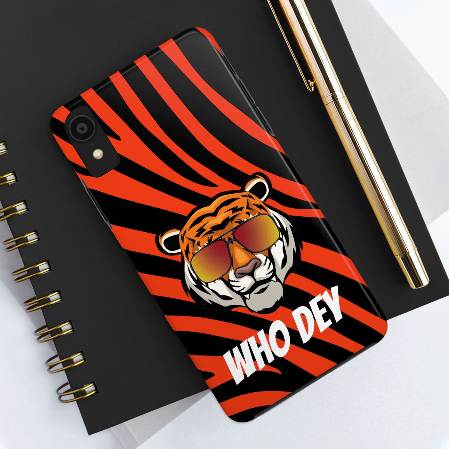 Who Dey Tiger Tough Phone Case