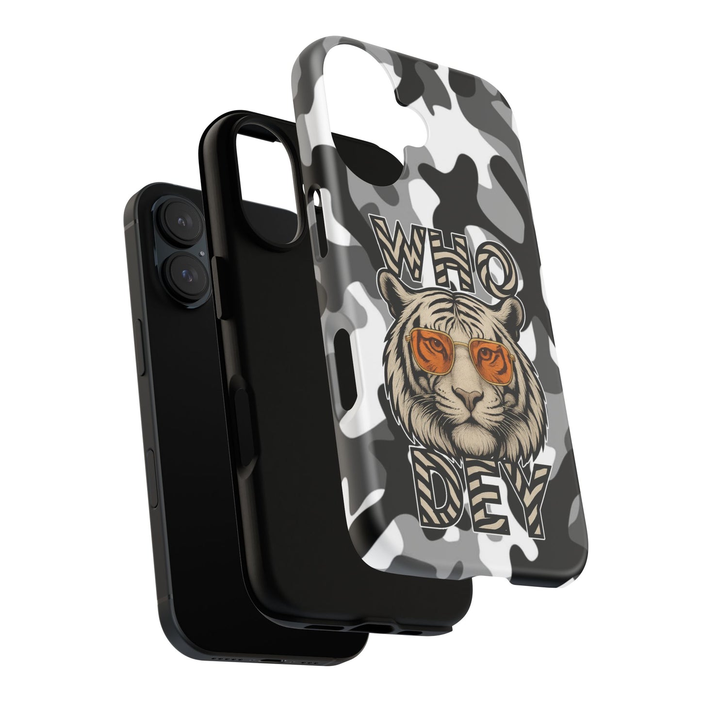 WhiteOut Tiger Phone Case for iPhone