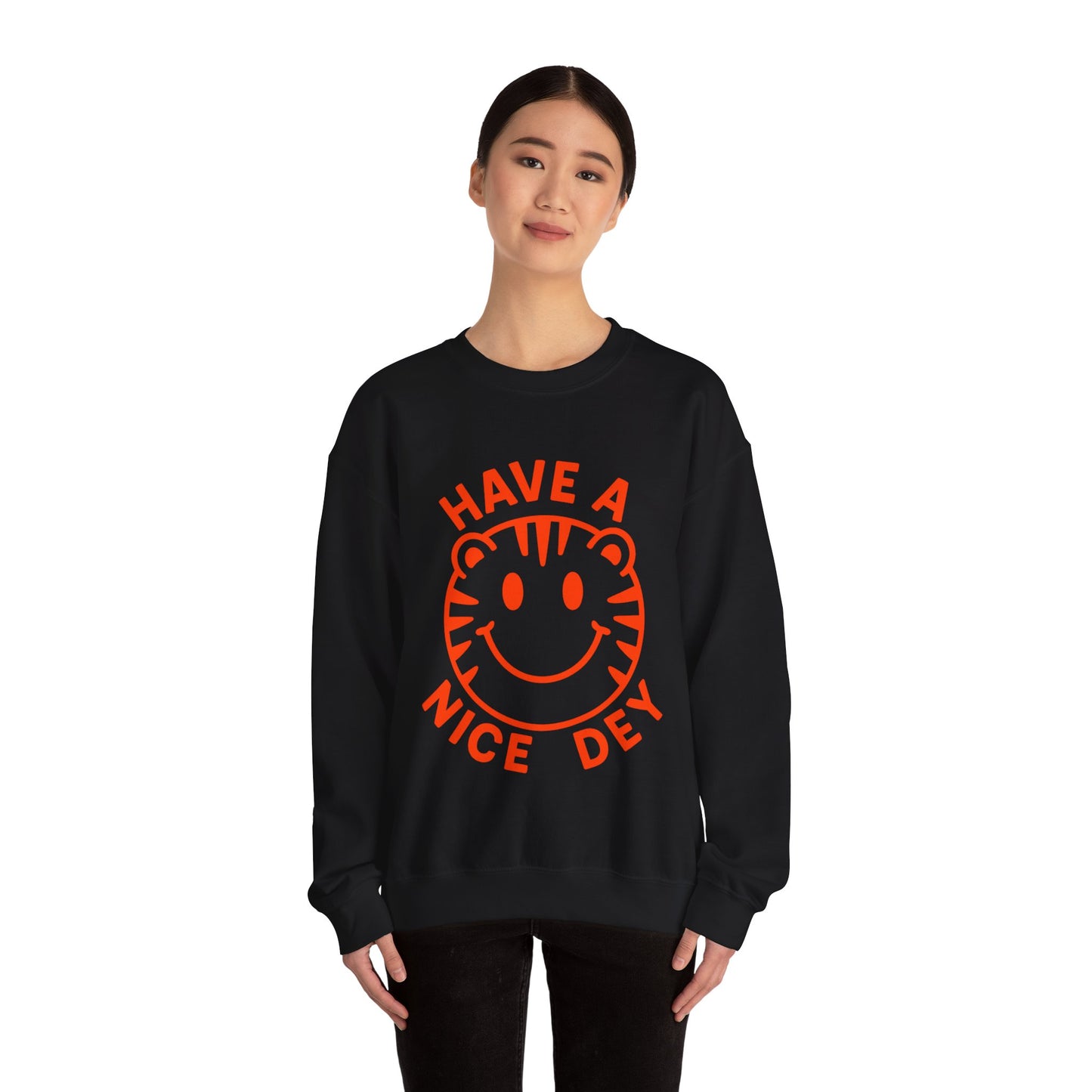 Crewneck Have a Nice Dey Sweatshirt - Cincinnati Bengals Fan Gear for Summer