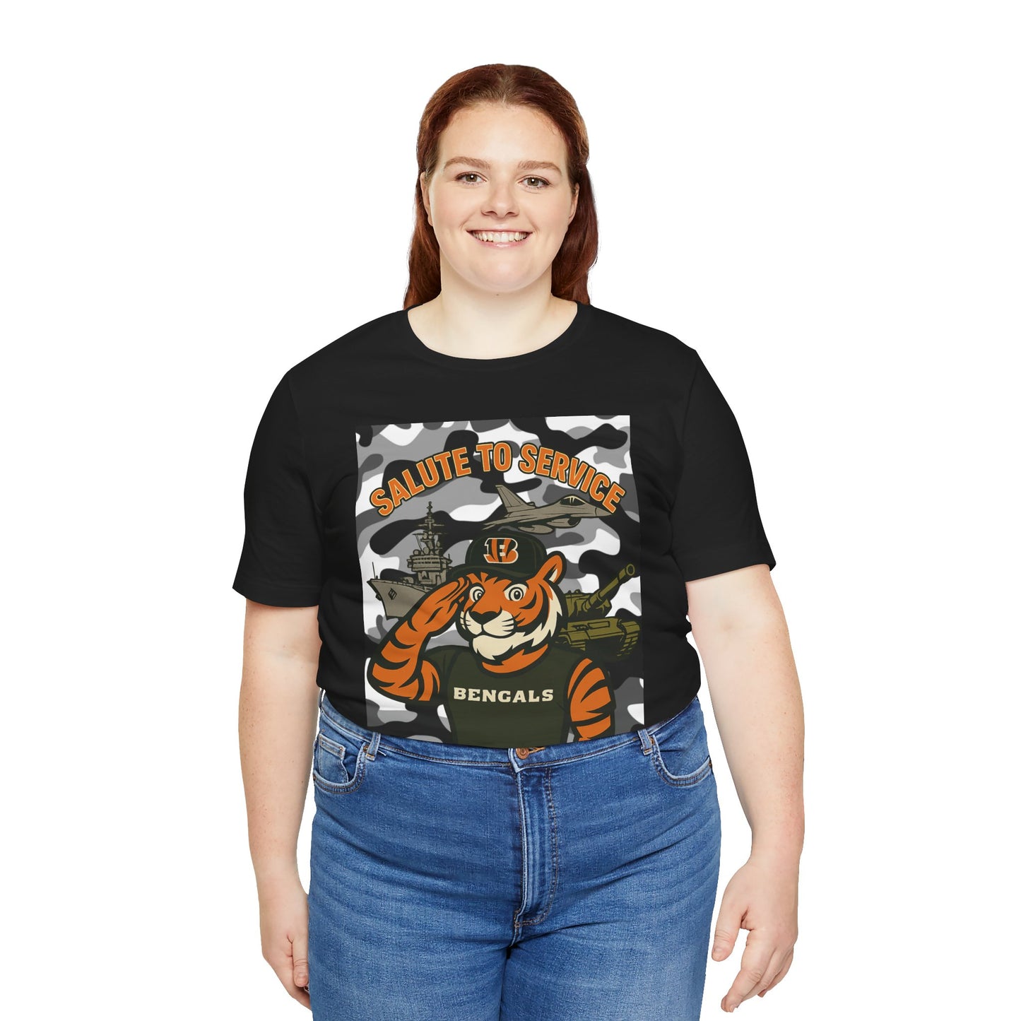 Salute to Service Tigers Unisex Jersey Tee - Camo Design