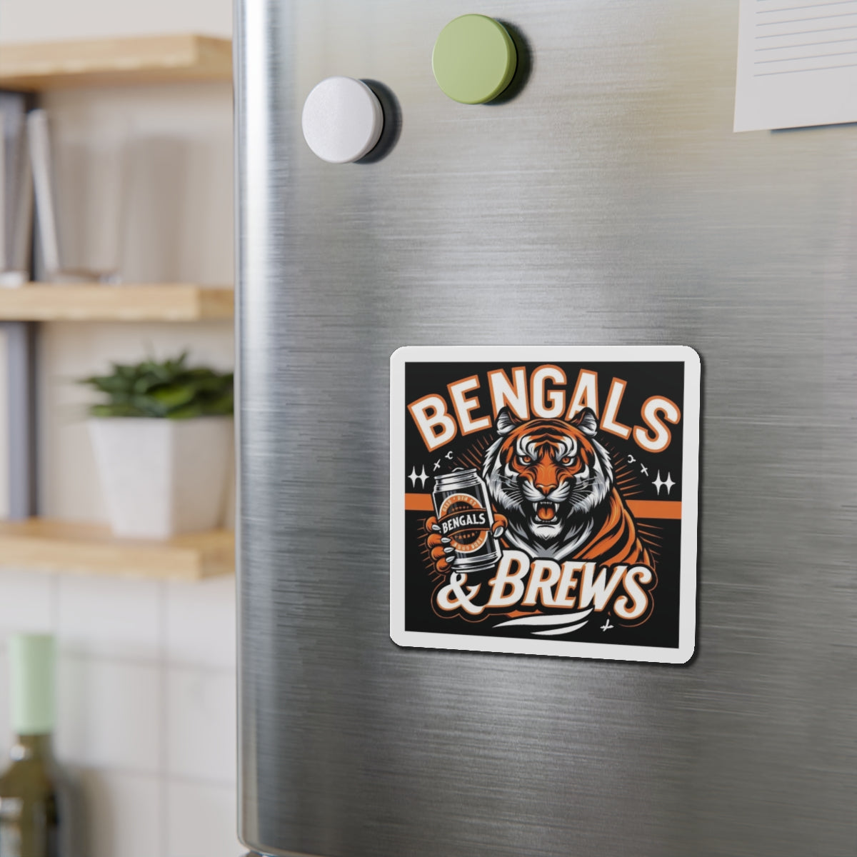 Bengals & Brews Die-Cut Magnets