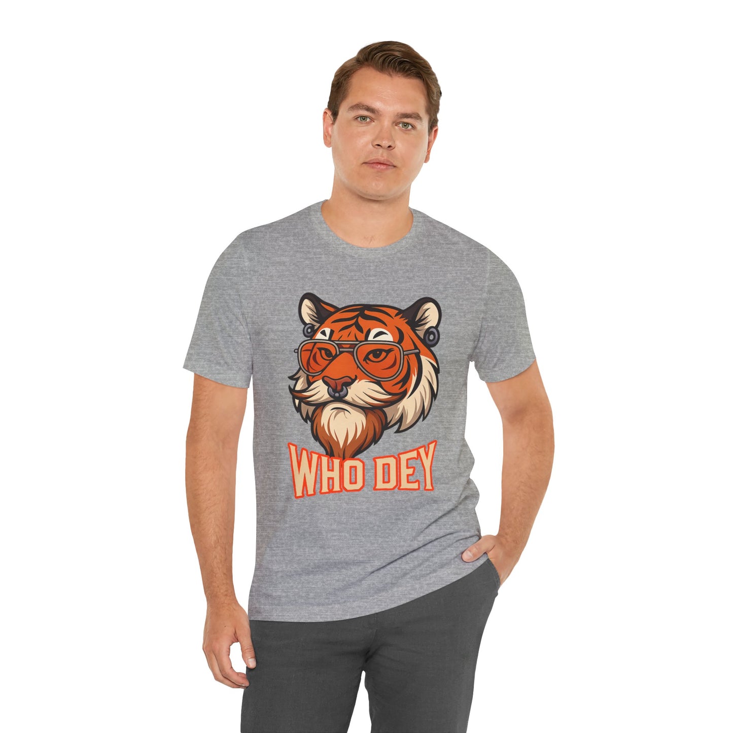 WhoDey Tiger Graphic Tee - Unisex Jersey Tee
