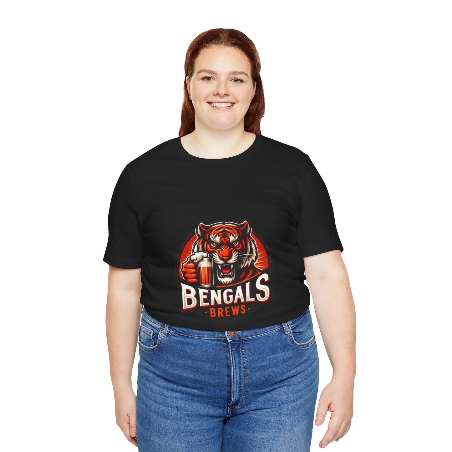 Bengals and Brews Tee Unisex Jersey Short Sleeve Tee