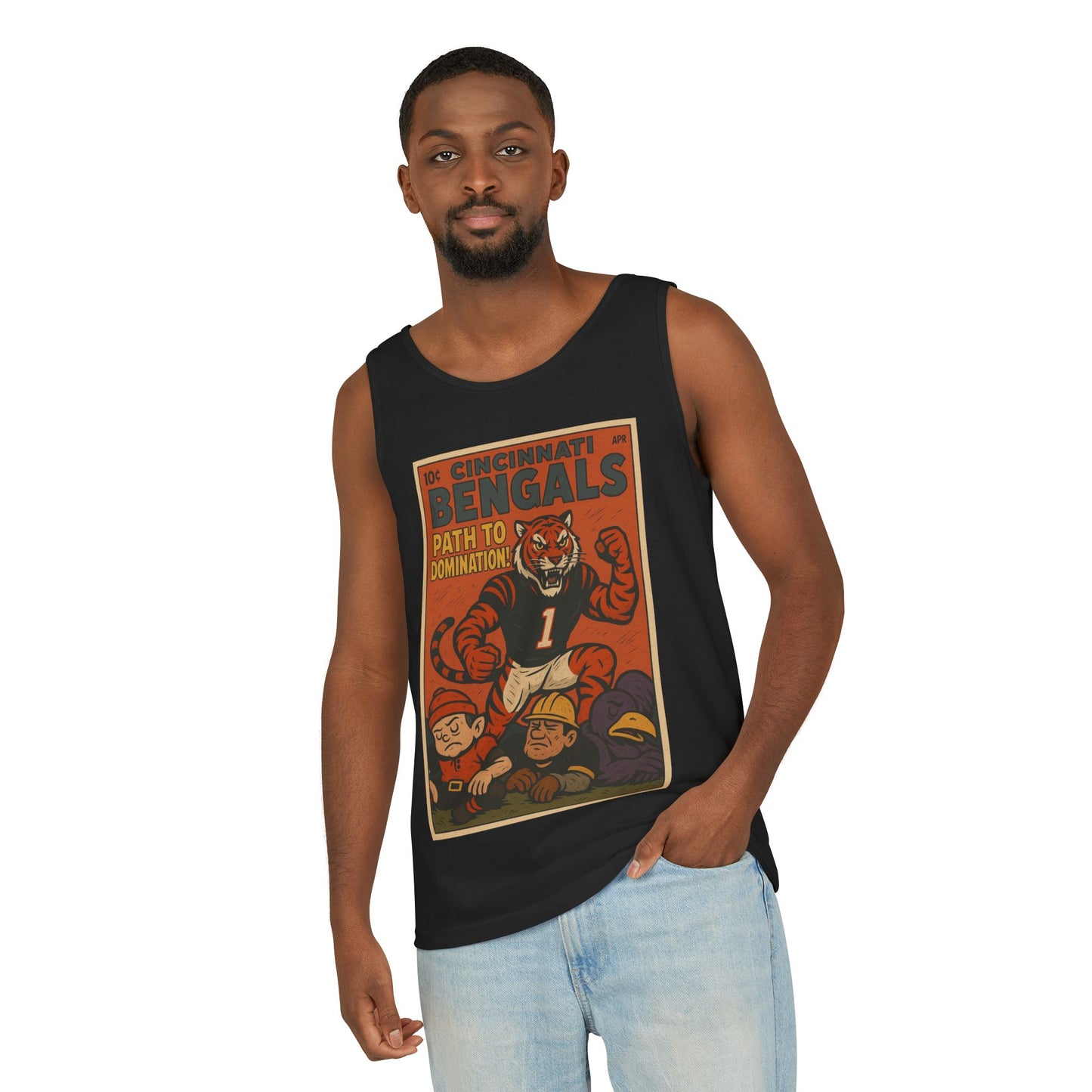 Cincinnati Bengals Vintage Tank Top - Path to Domination Unisex Sleeveless Tee
