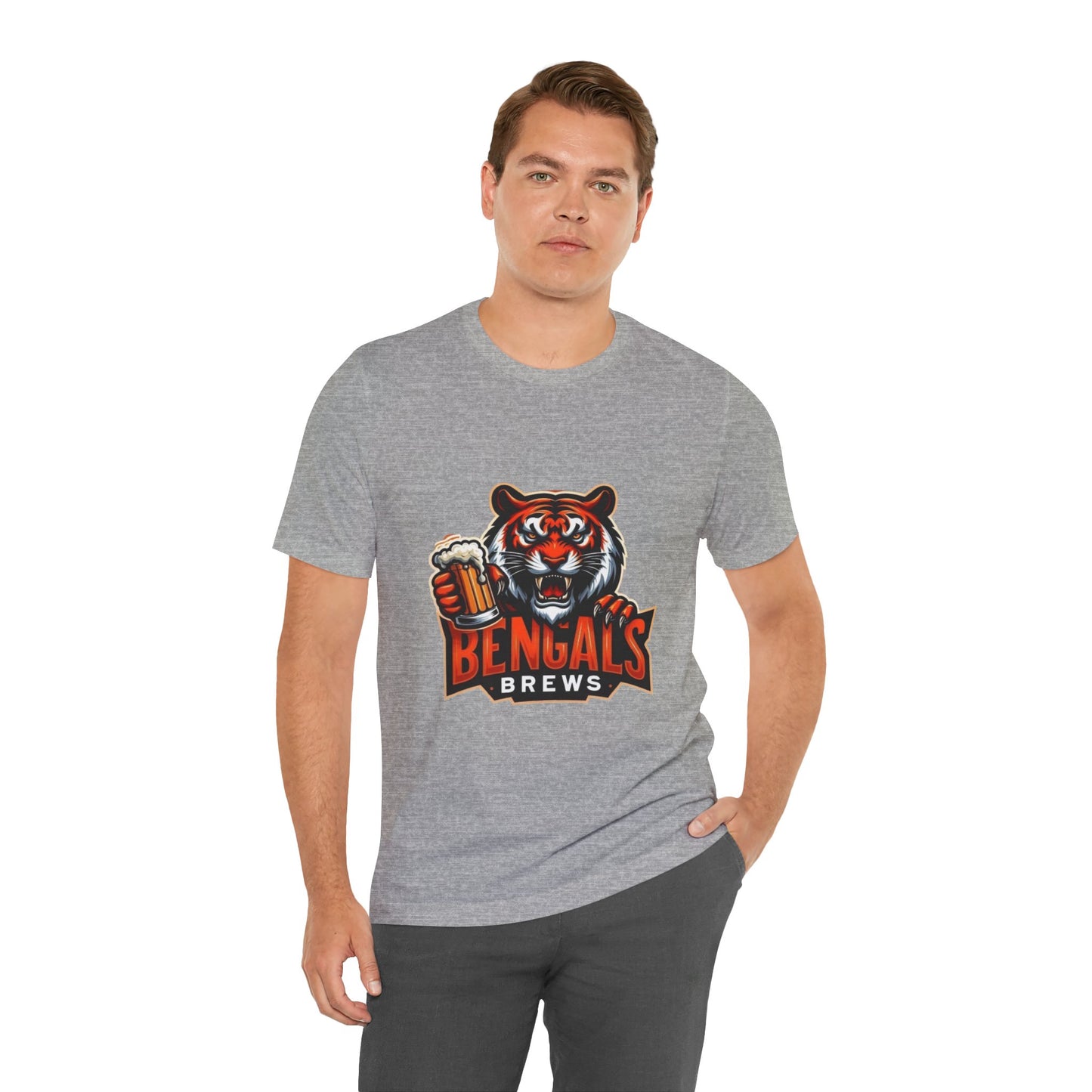 Bengals and Brews Tee Unisex Jersey Short Sleeve Tee