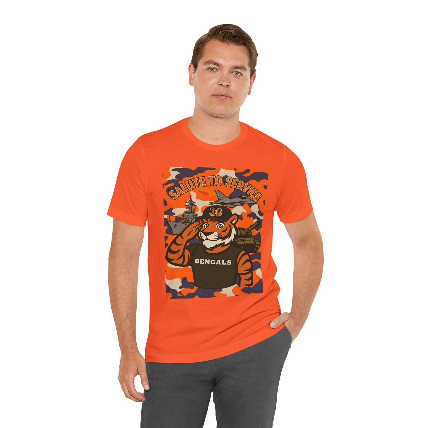 Salute to Service Tigers Unisex Jersey Tee - Camo Design