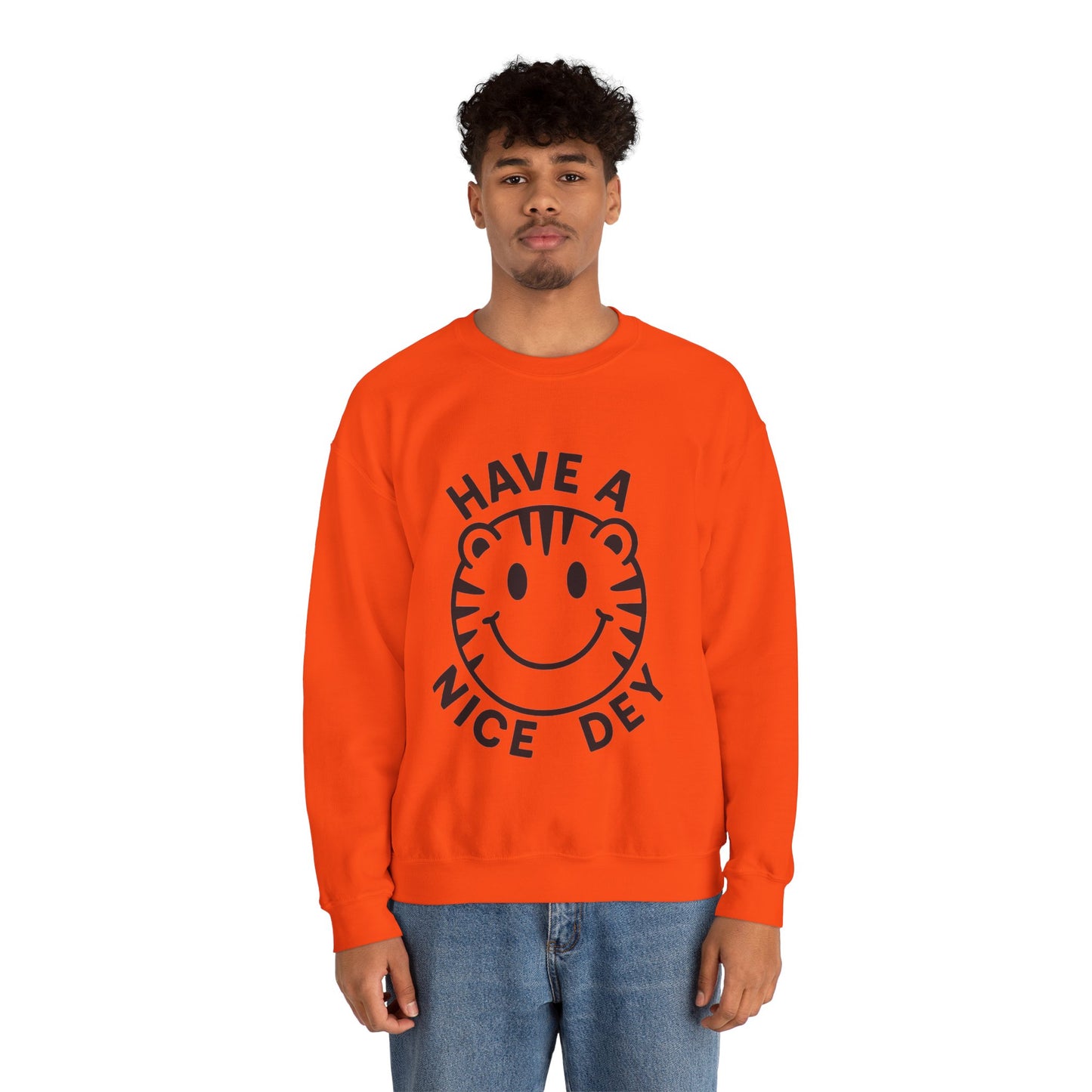 Crewneck Have a Nice Dey Sweatshirt - Cincinnati Bengals Fan Gear for Summer
