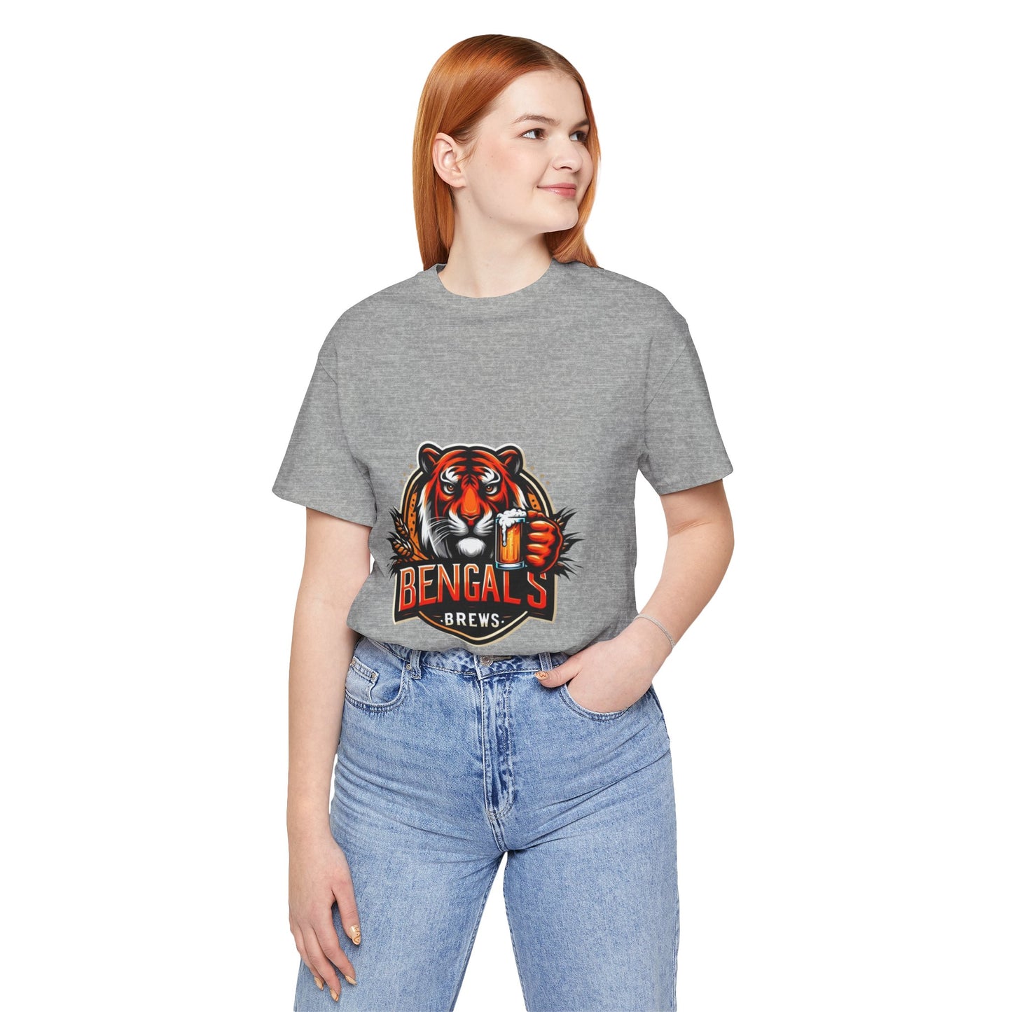 Bengals and Brews Tee Unisex Jersey Short Sleeve Tee
