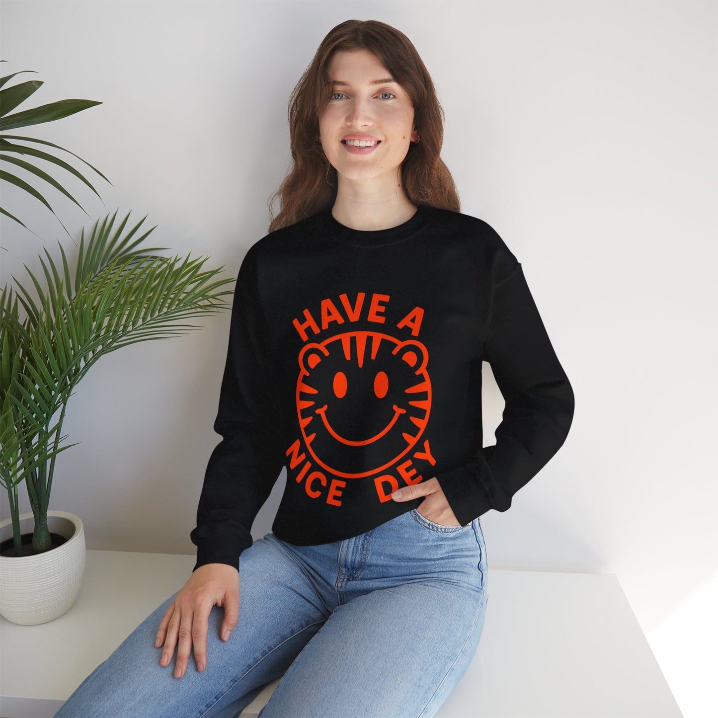 Crewneck Have a Nice Dey Sweatshirt - Cincinnati Bengals Fan Gear for Summer