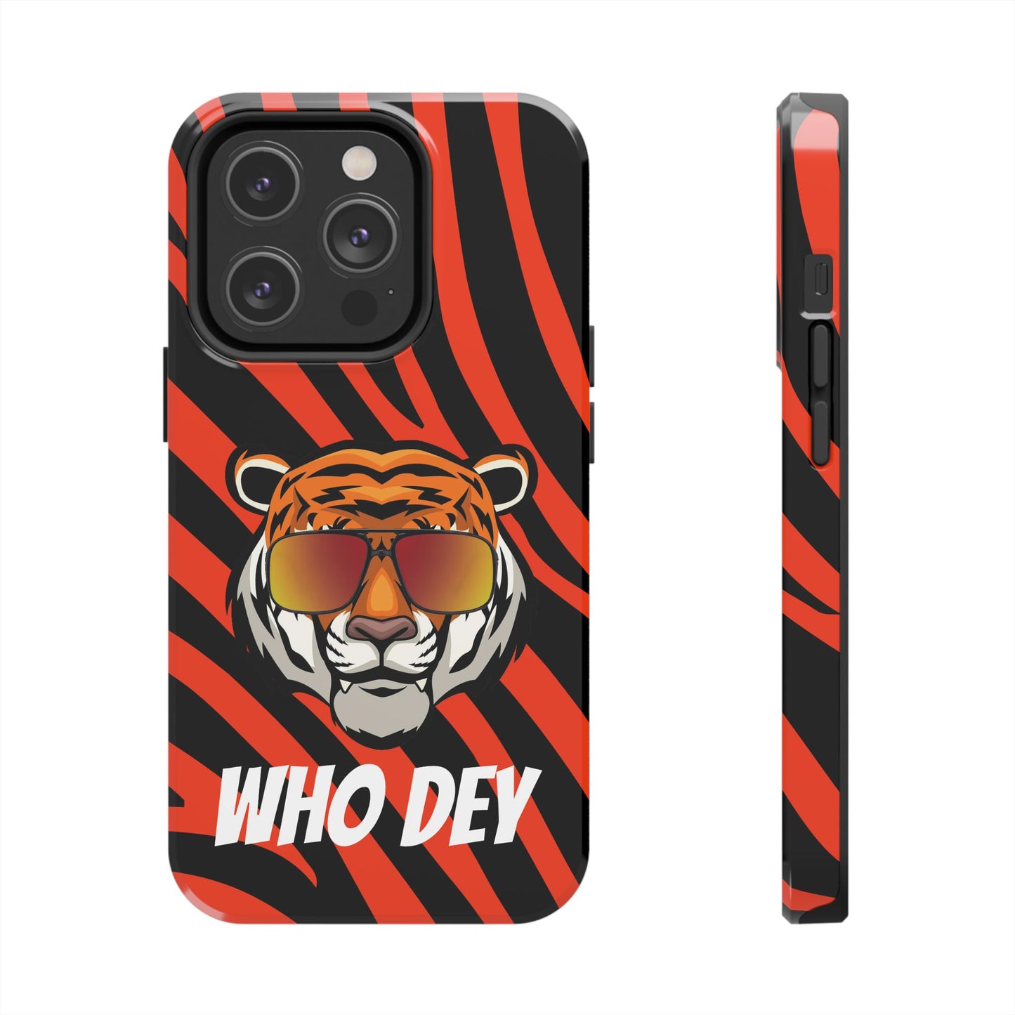Who Dey Tiger Tough Phone Case