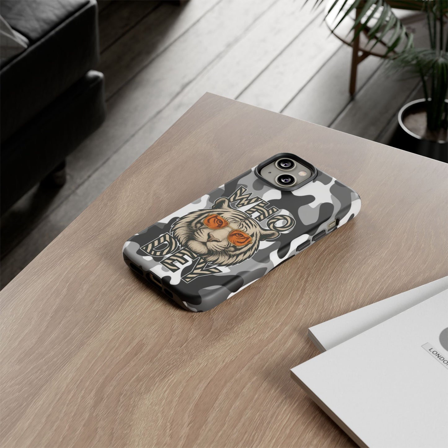 WhiteOut Tiger Phone Case for iPhone