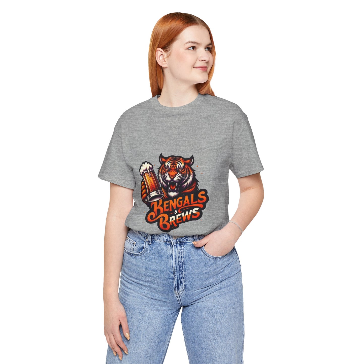 Bengals and Brews Tee Unisex Jersey Short Sleeve Tee