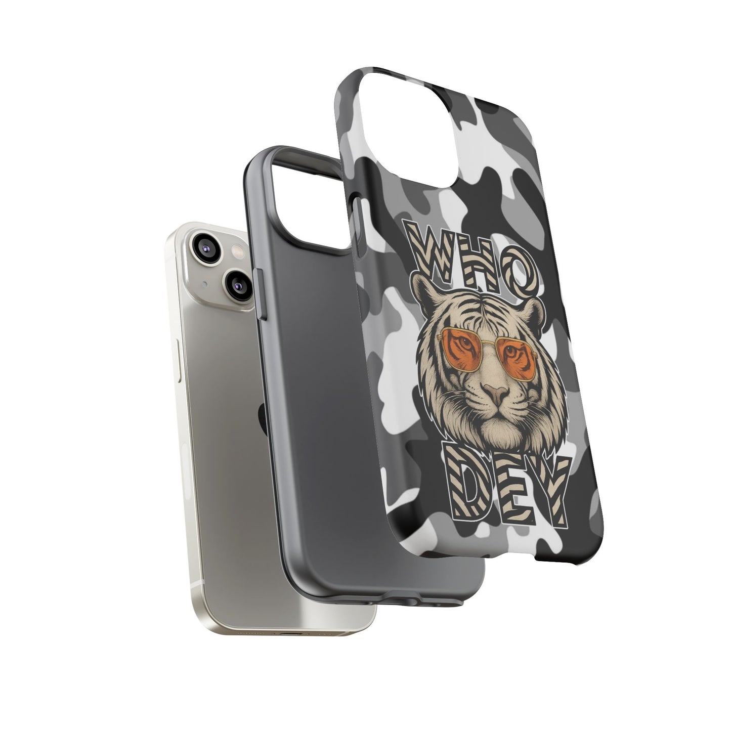 WhiteOut Tiger Phone Case for iPhone