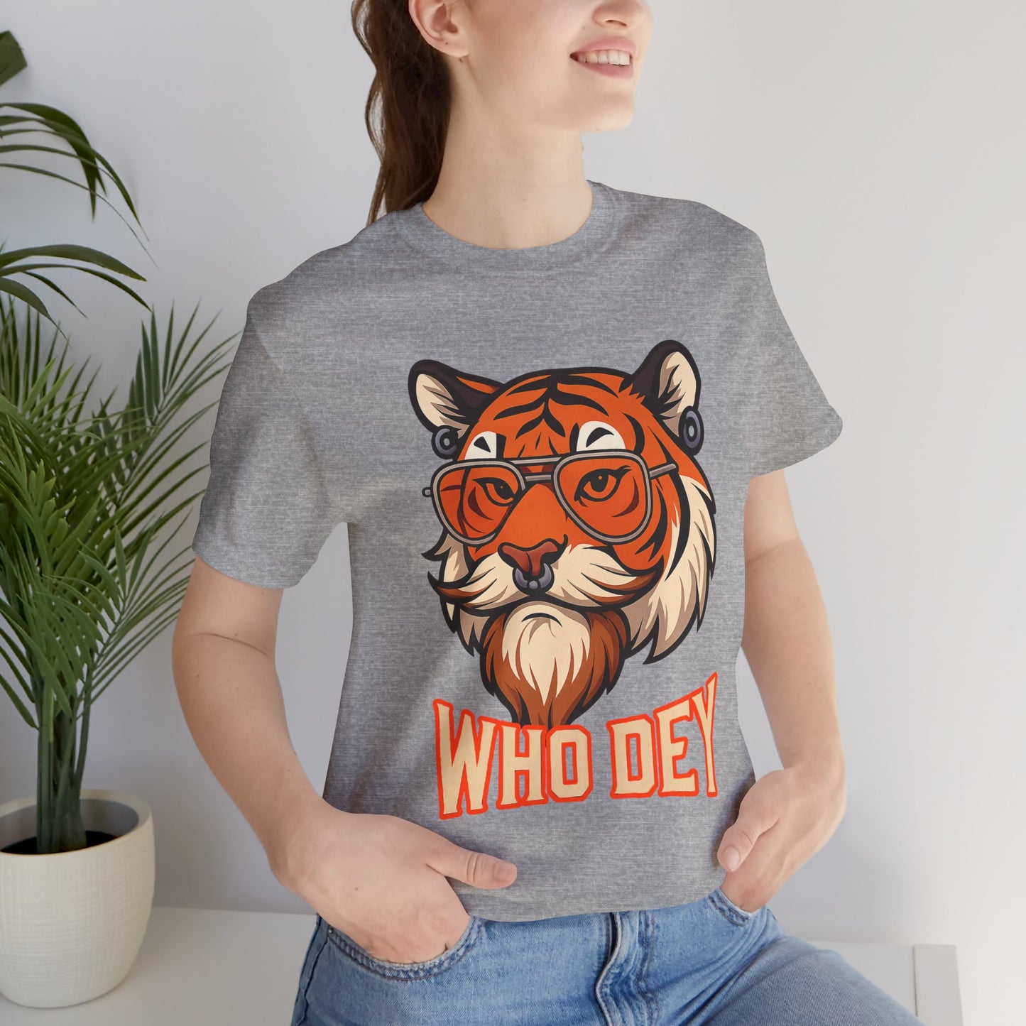 WhoDey Tiger Graphic Tee - Unisex Jersey Tee