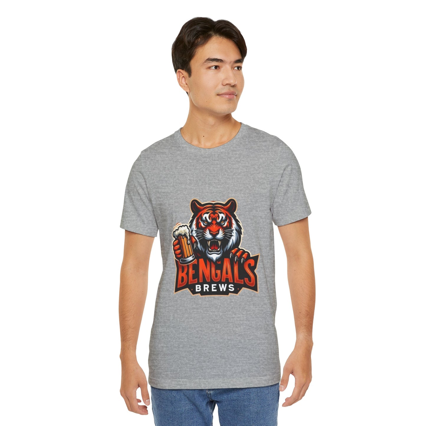 Bengals and Brews Tee Unisex Jersey Short Sleeve Tee