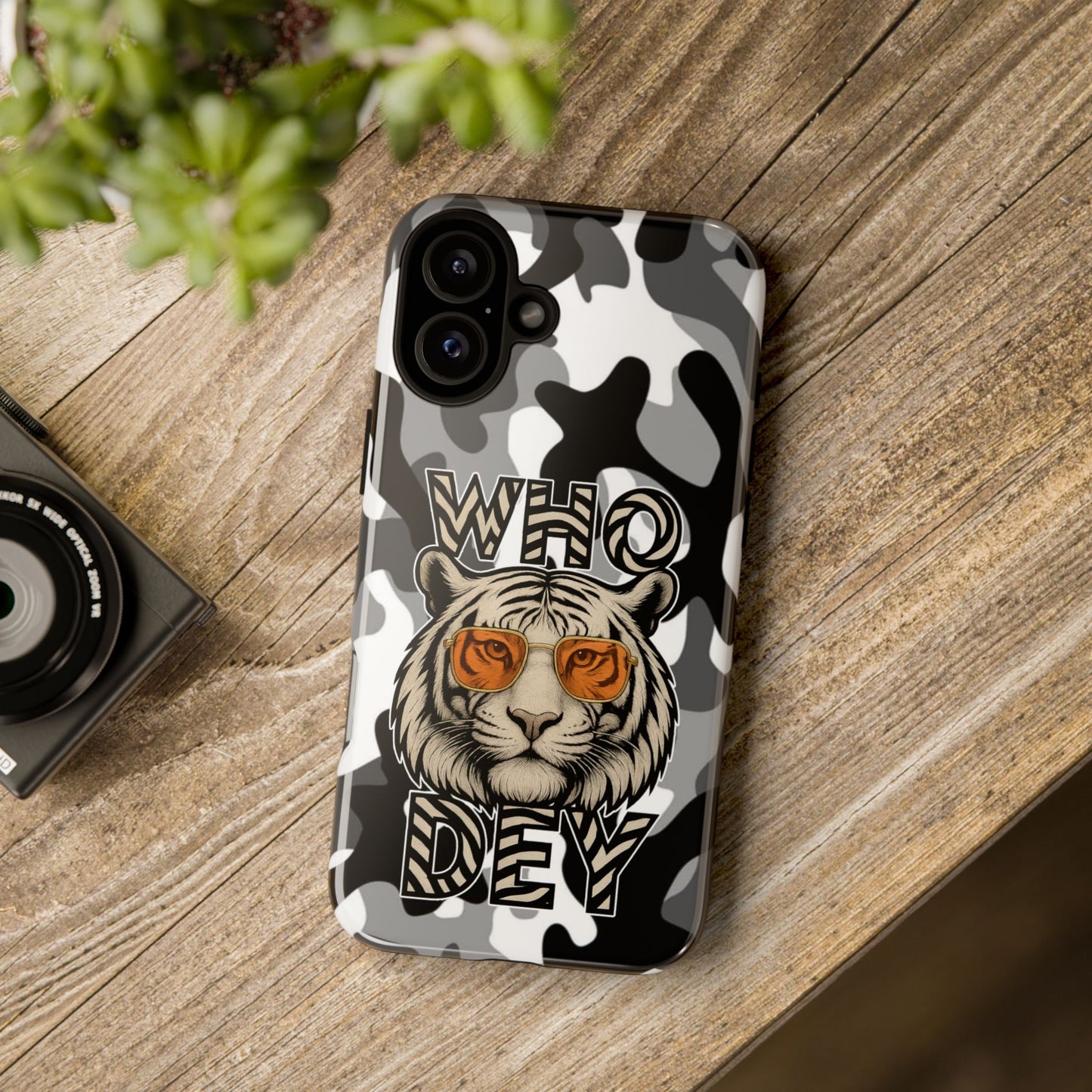 WhiteOut Tiger Phone Case for iPhone