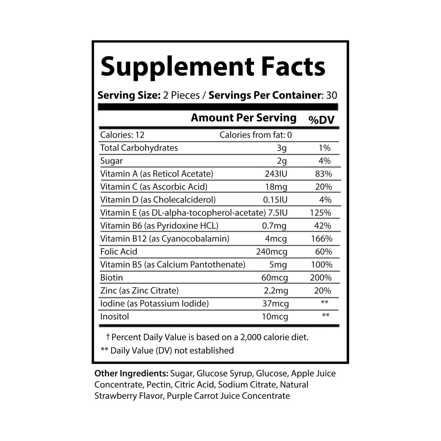 Bengals & Brews Multivitamin Gummies for Adults (60 Gummies)