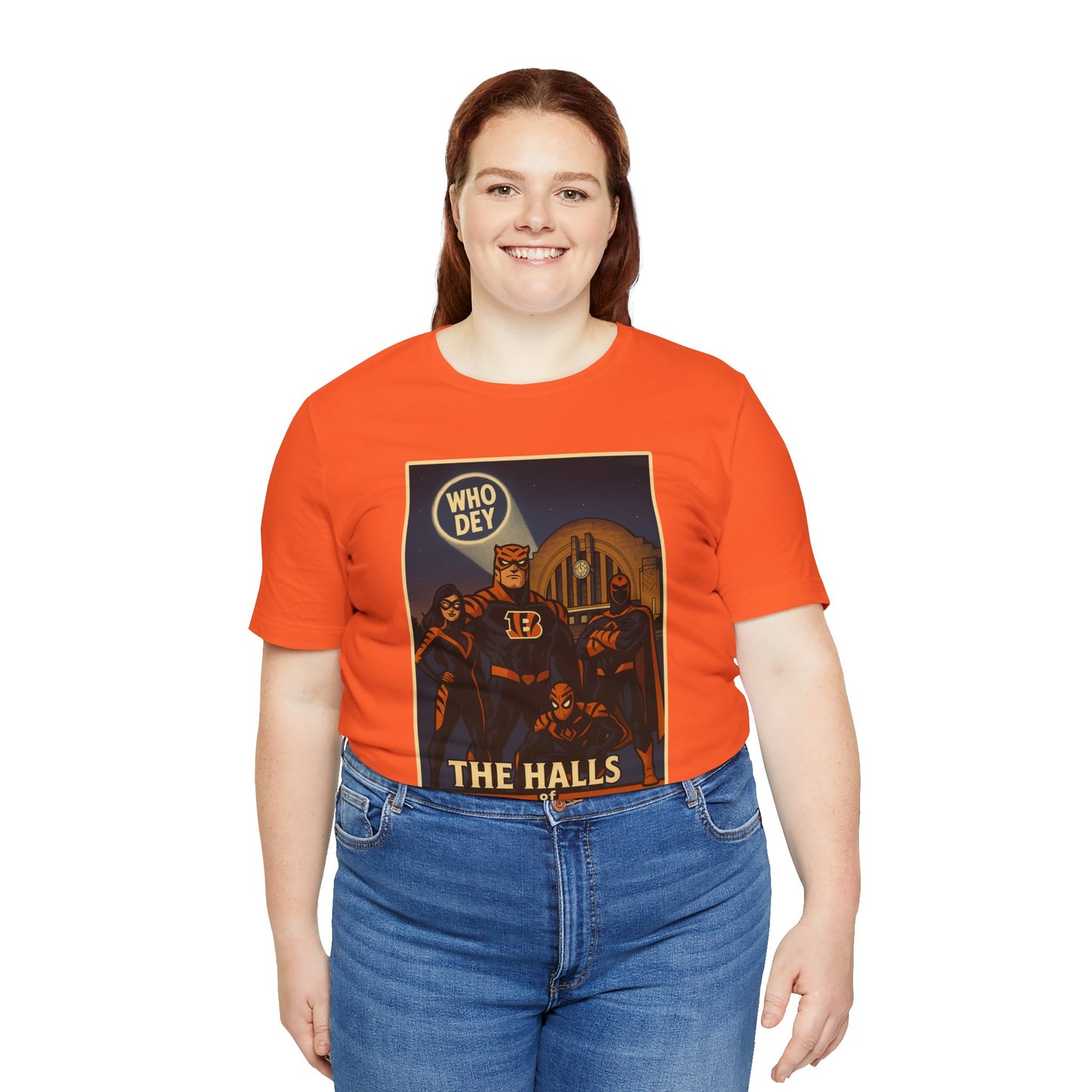 Halls of Bengals Super Fans Tee, Sports Shirt, Game Day Attire, Artist Series, Gift for Football Lovers