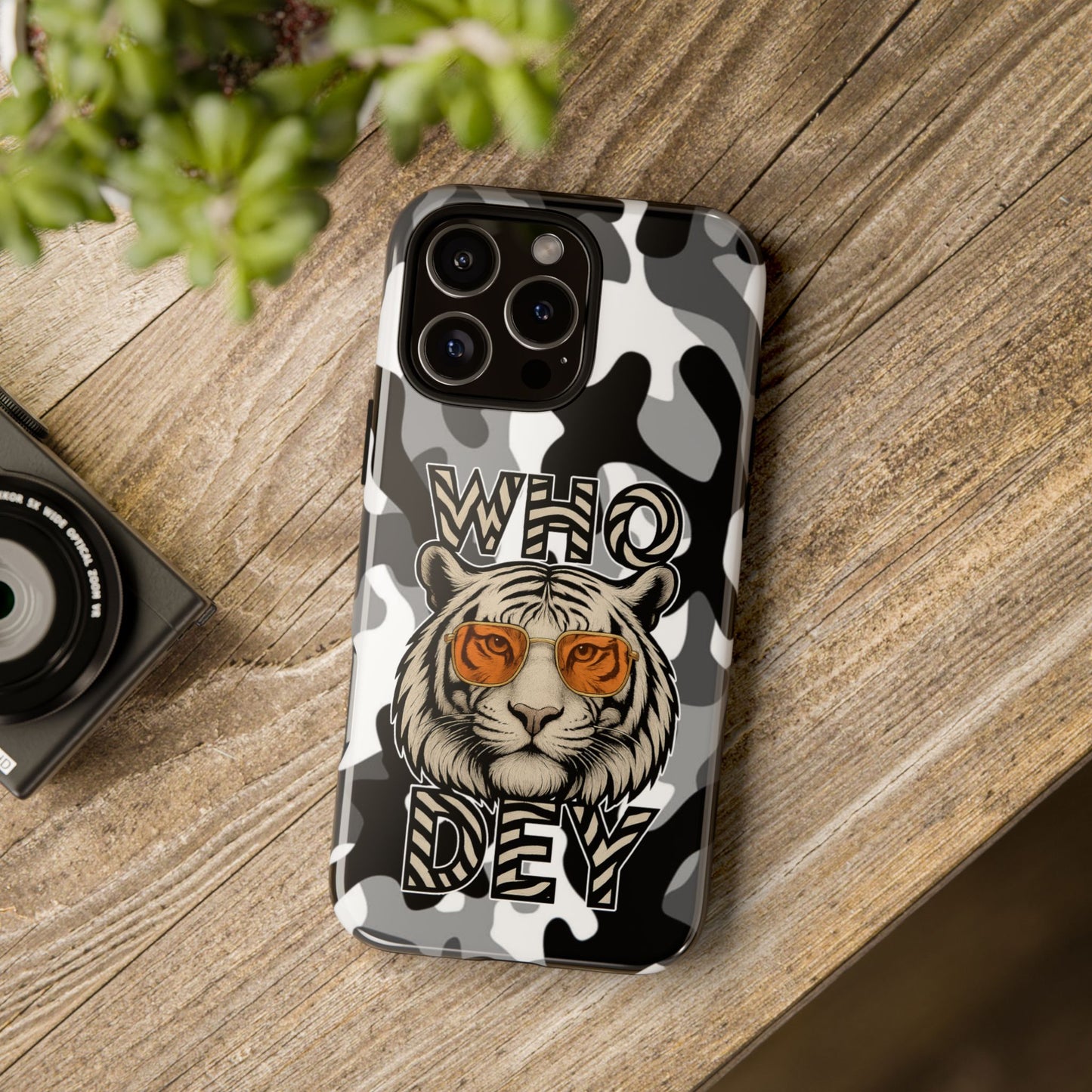 WhiteOut Tiger Phone Case for iPhone