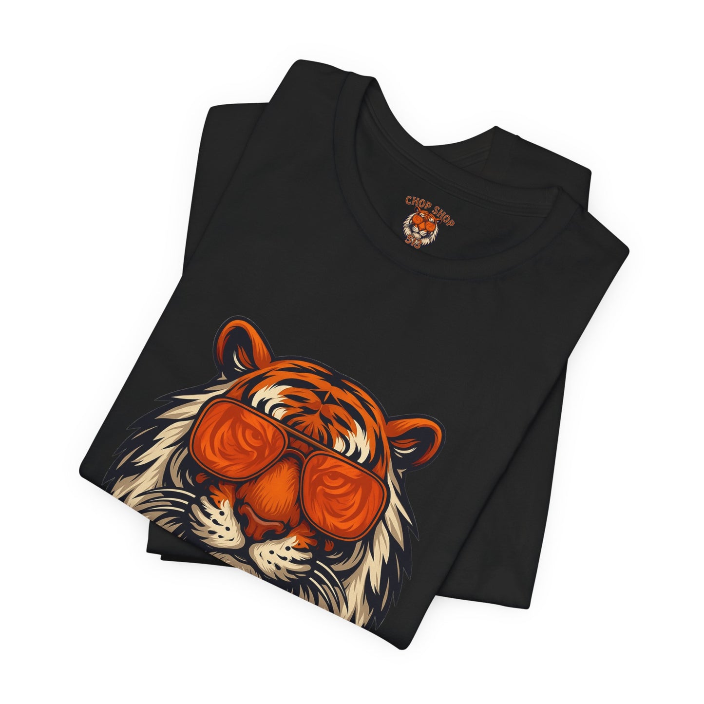 Orange Tint Bengal Cool Tiger Graphic Tee - Unisex Jersey Short Sleeve T-Shirt