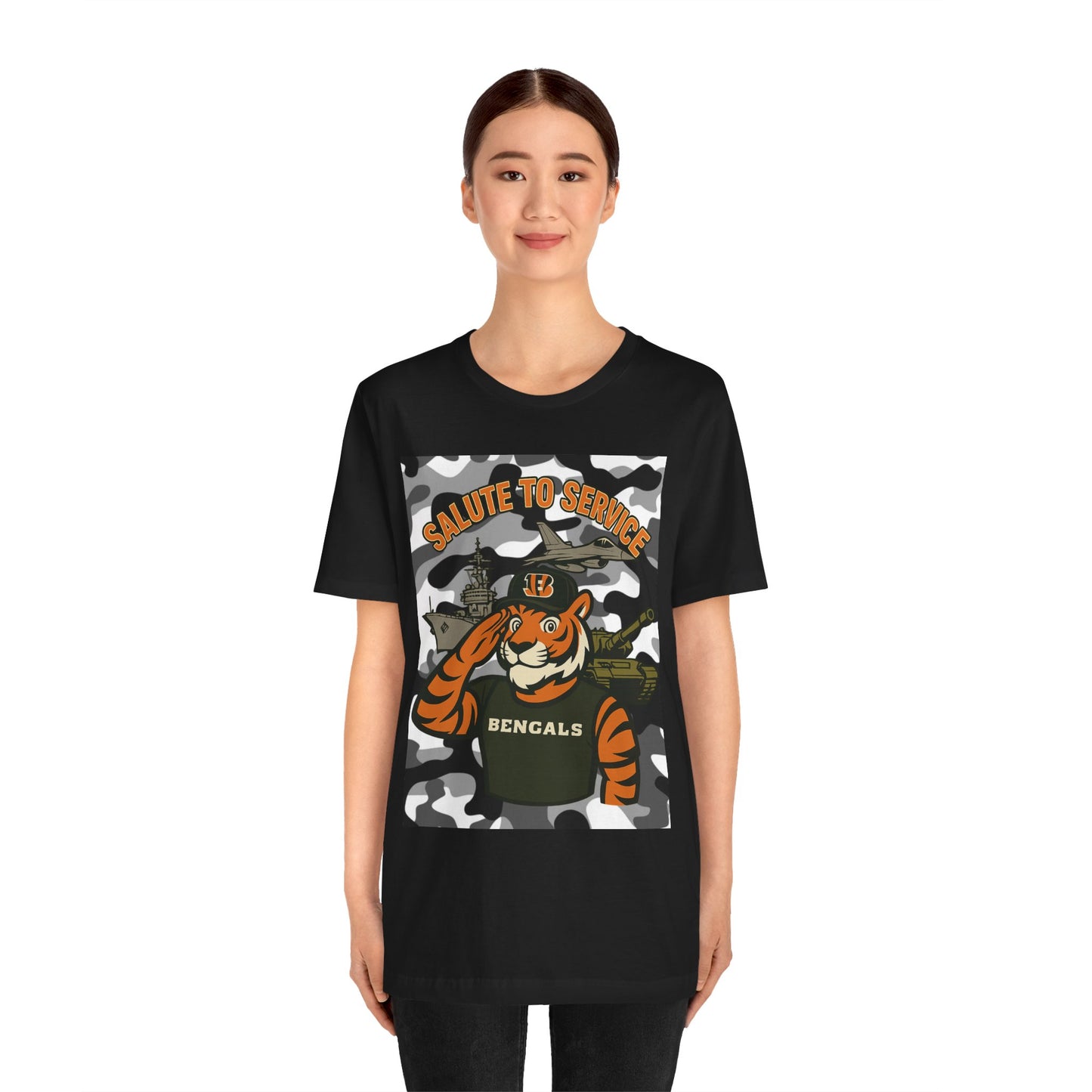 Salute to Service Tigers Unisex Jersey Tee - Camo Design