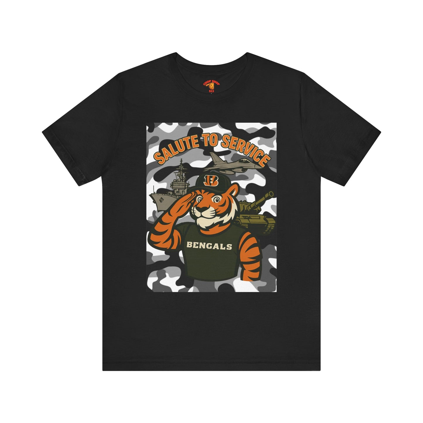 Salute to Service Tigers Unisex Jersey Tee - Camo Design