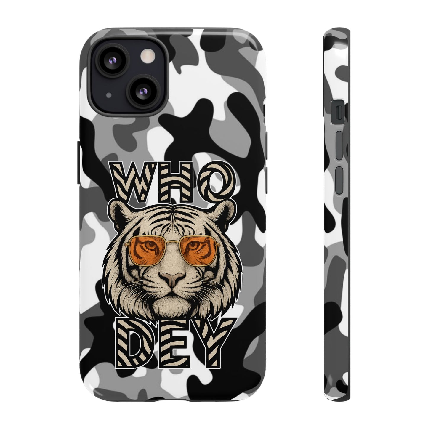 WhiteOut Tiger Phone Case for iPhone