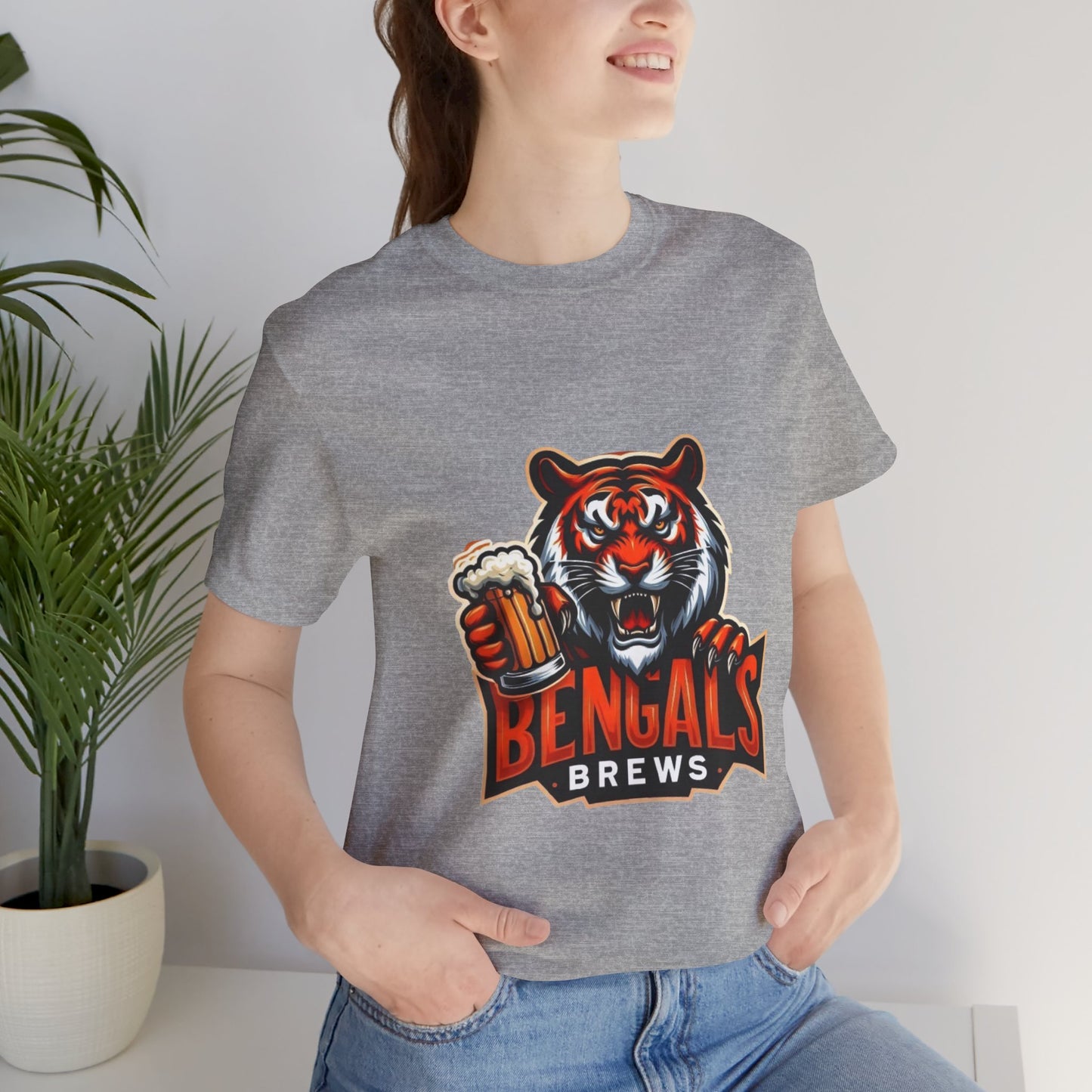 Bengals and Brews Tee Unisex Jersey Short Sleeve Tee