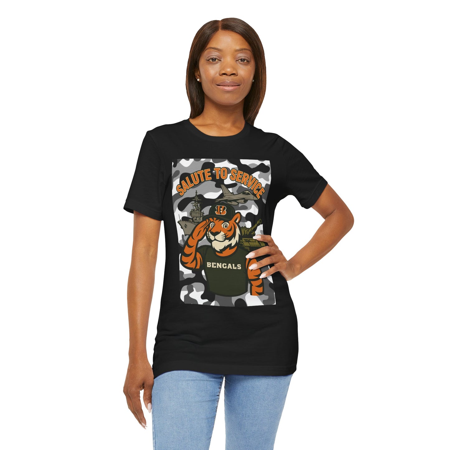 Salute to Service Tigers Unisex Jersey Tee - Camo Design