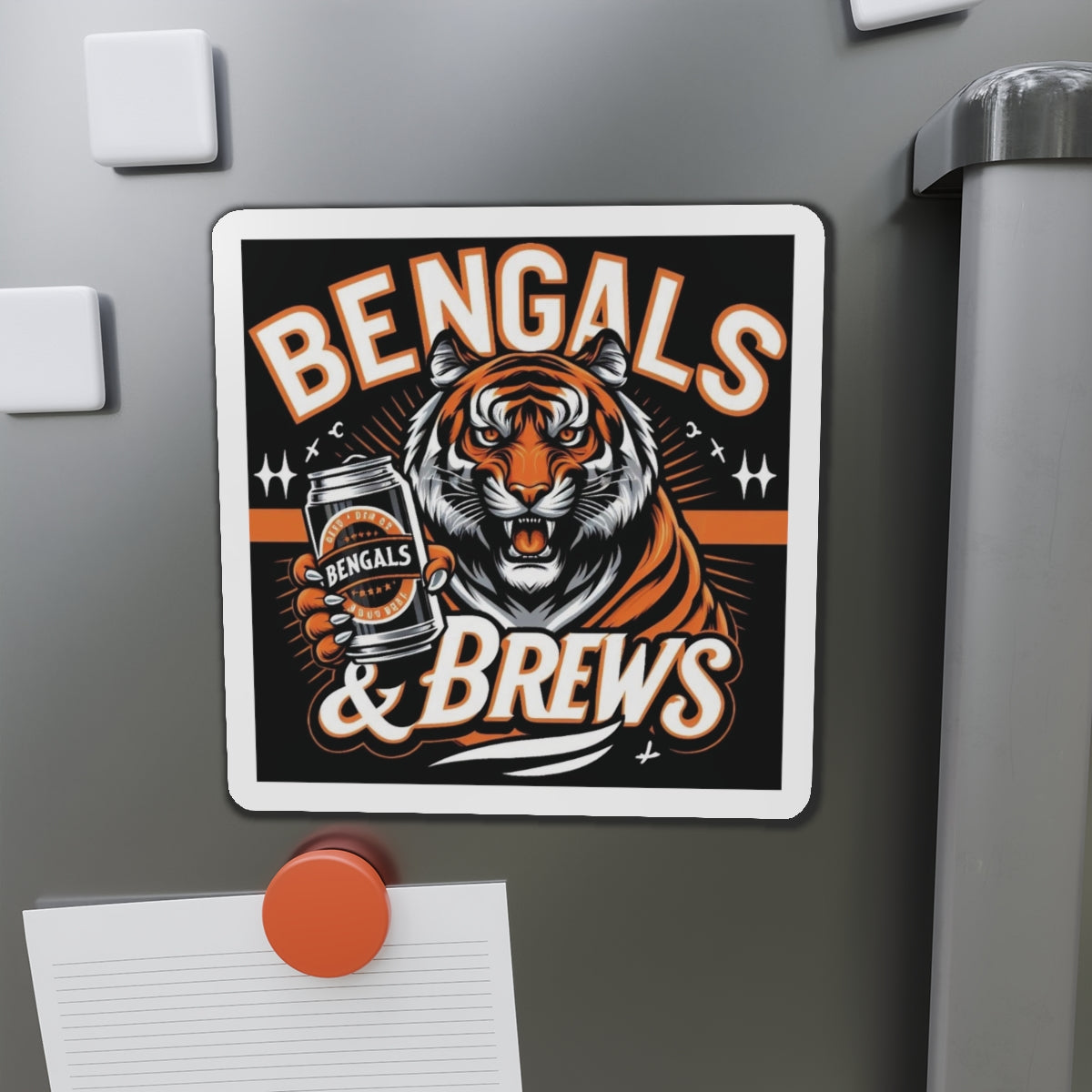 Bengals & Brews Die-Cut Magnets