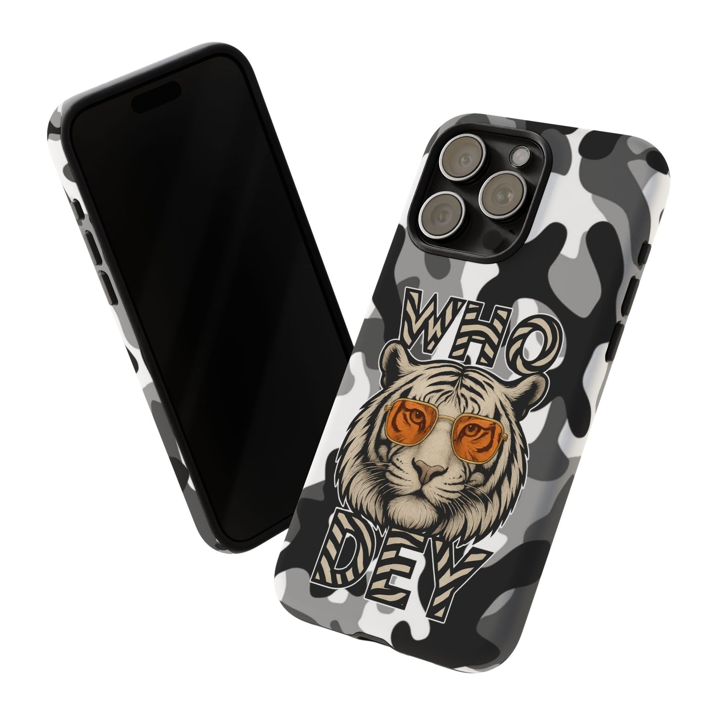 WhiteOut Tiger Phone Case for iPhone