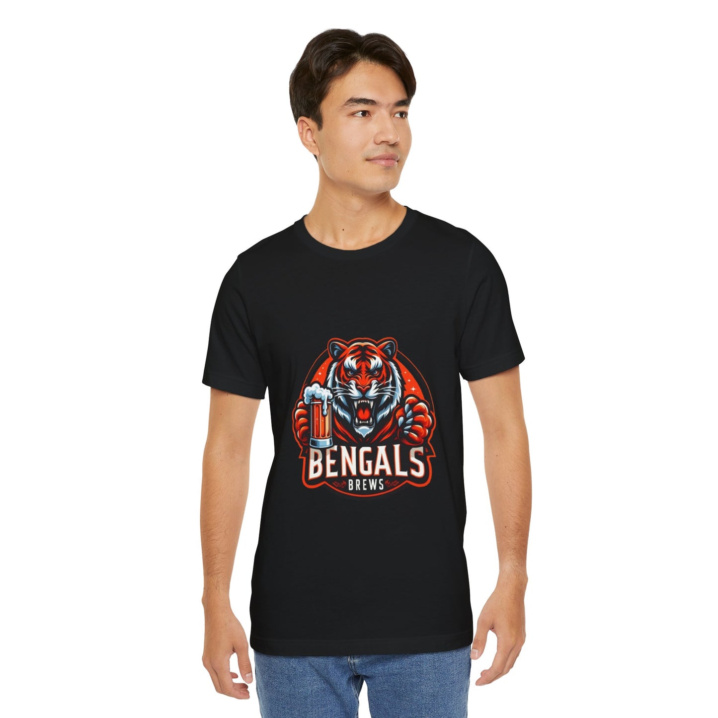 Bengals and Brews Tee Unisex Jersey Short Sleeve Tee