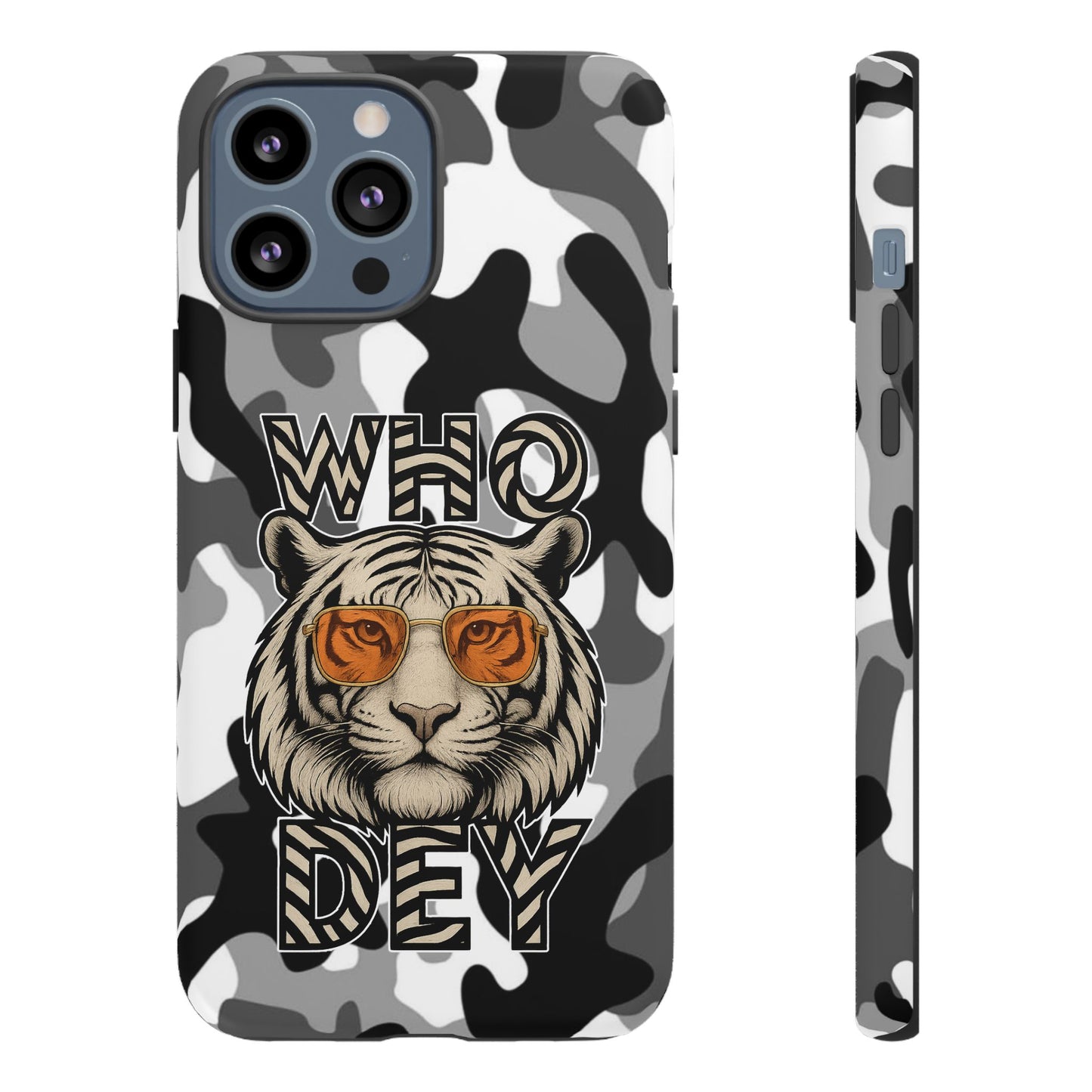 WhiteOut Tiger Phone Case for iPhone