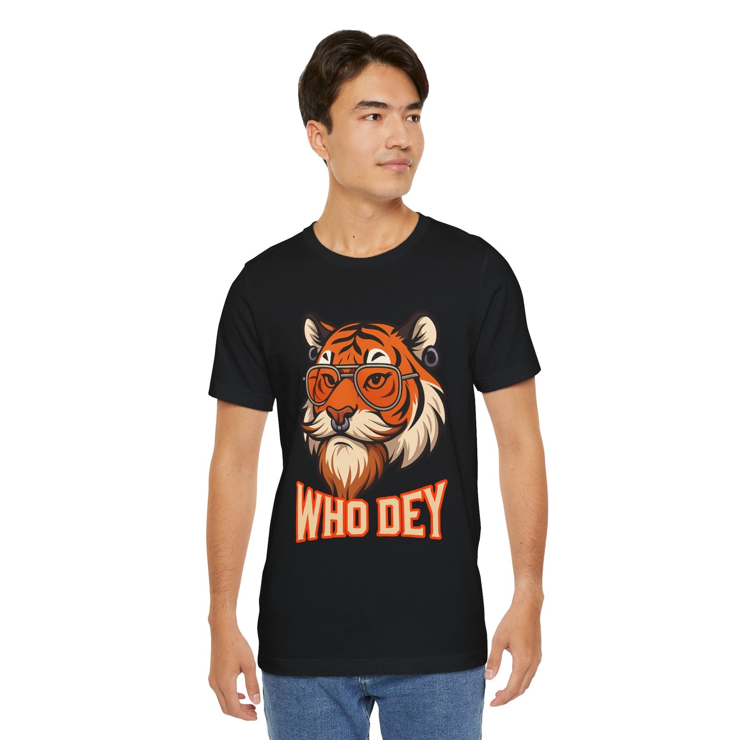 WhoDey Tiger Graphic Tee - Unisex Jersey Tee