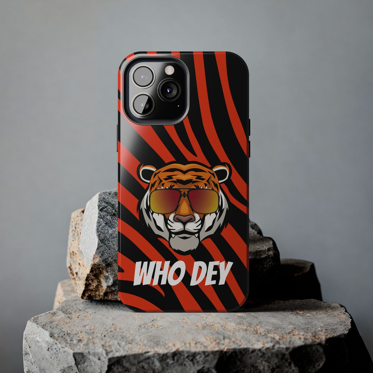 Who Dey Tiger Tough Phone Case