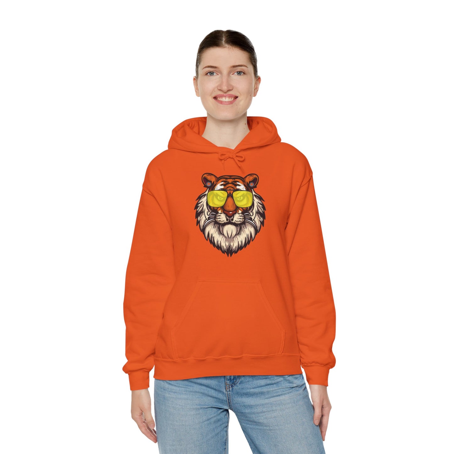 Yellow tints Tiger Unisex Heavy Blend™ Hooded Sweatshirt