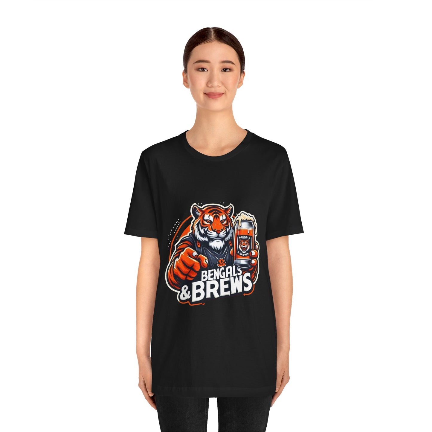 Bengals and Brews Tee Unisex Jersey Short Sleeve Tee